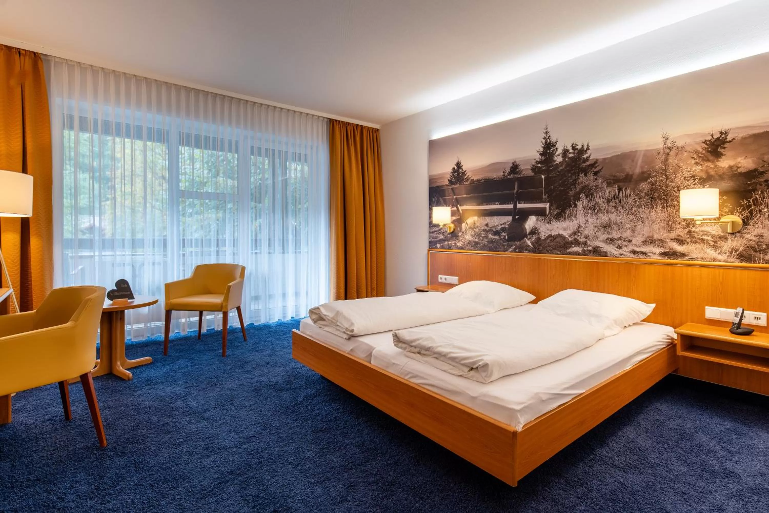 Bedroom in Hotel-Gasthof Hüttensteinach