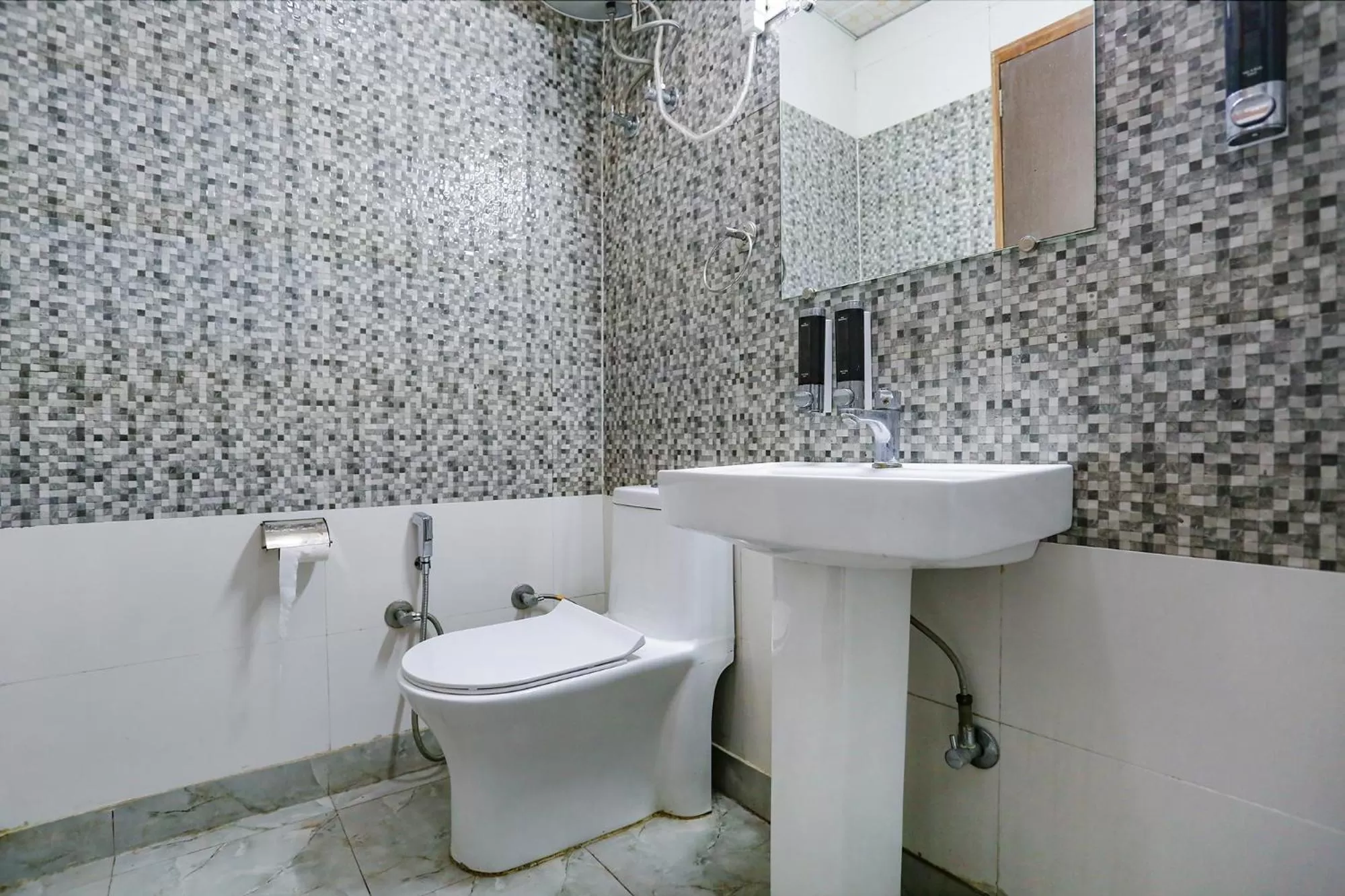 Bathroom in FabHotel F9 Peeragarhi