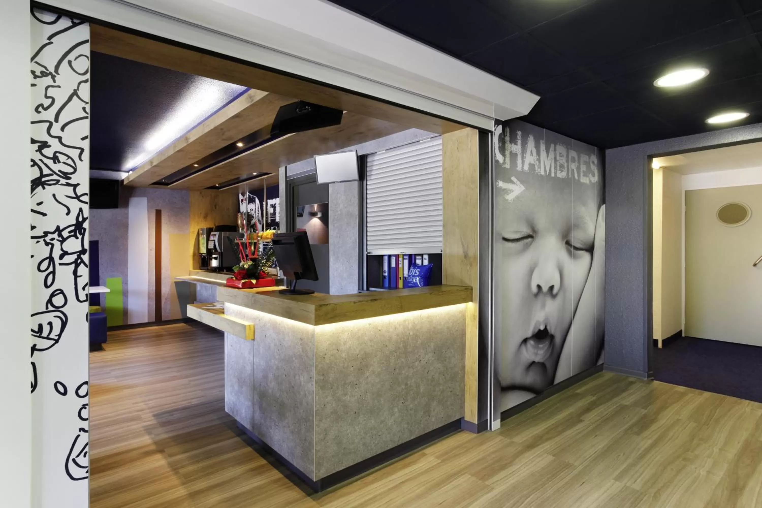 Lobby or reception, Lobby/Reception in IBIS Budget Aix en Provence Est Le Canet