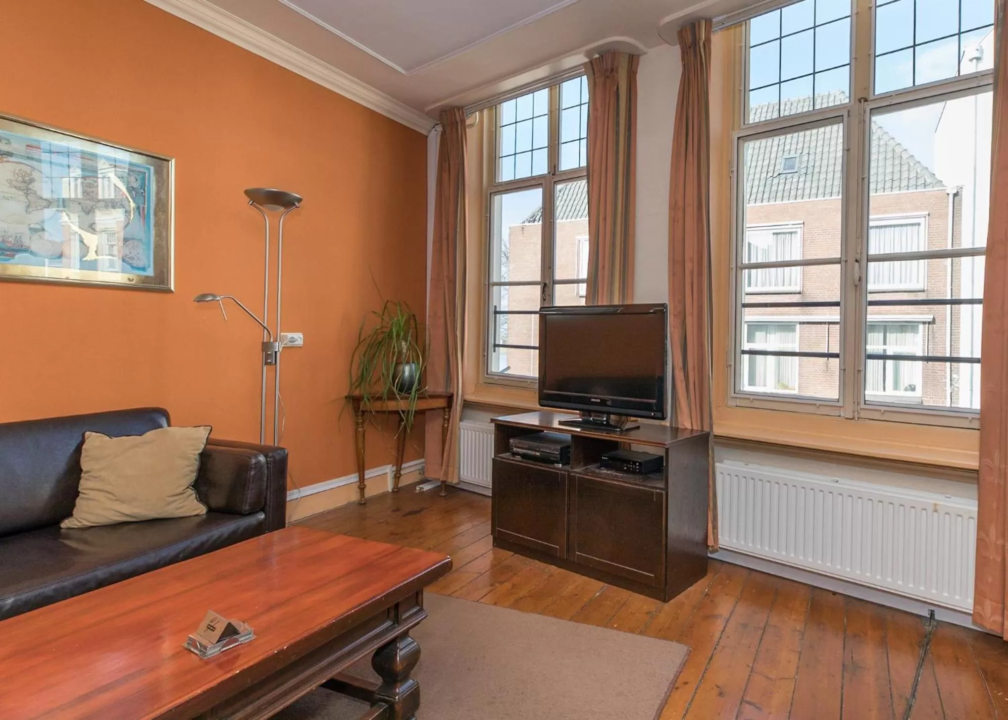 Living room in Hotel de Vischpoorte, centrum Deventer en aan de IJssel