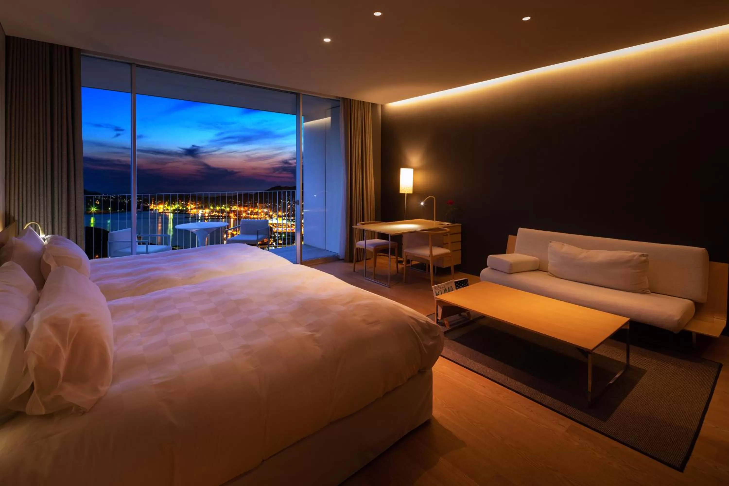 Living room, Bed in Garden Terrace Nagasaki Hotels & Resorts