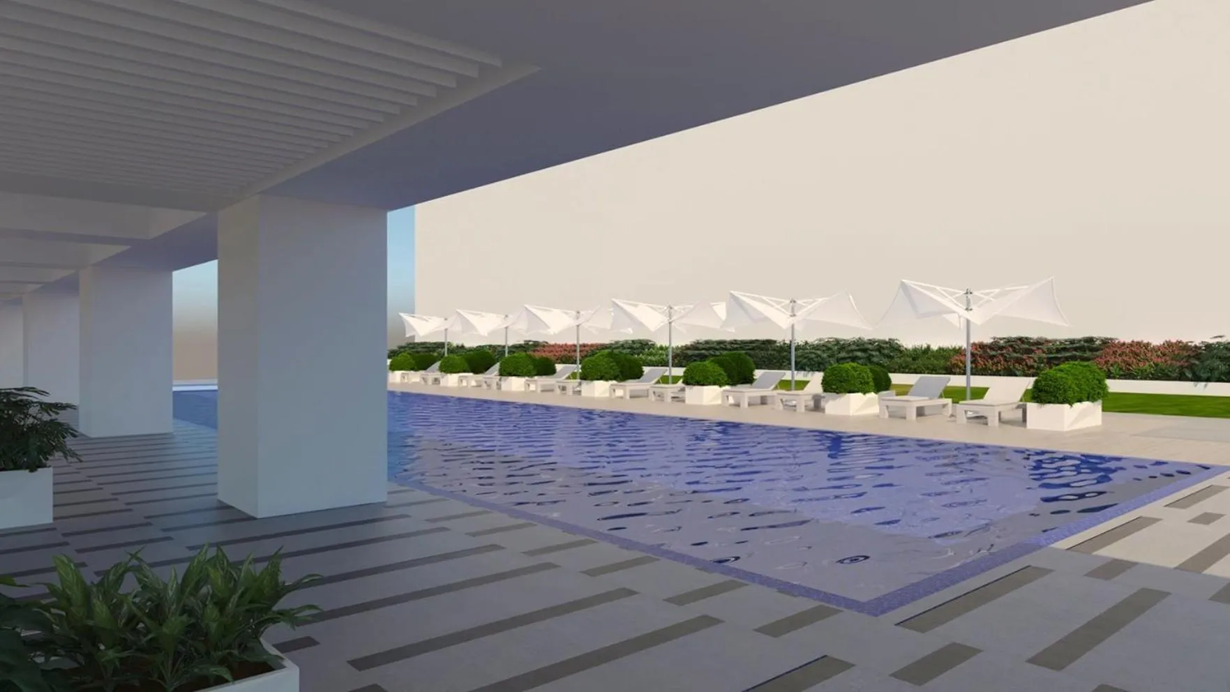 Swimming pool in Citadines Bay City Manila