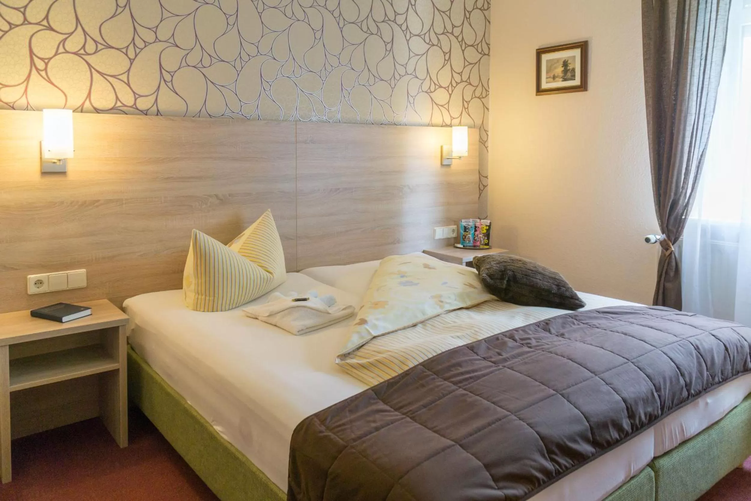 Bed in Hotel zur Post in Wurzen