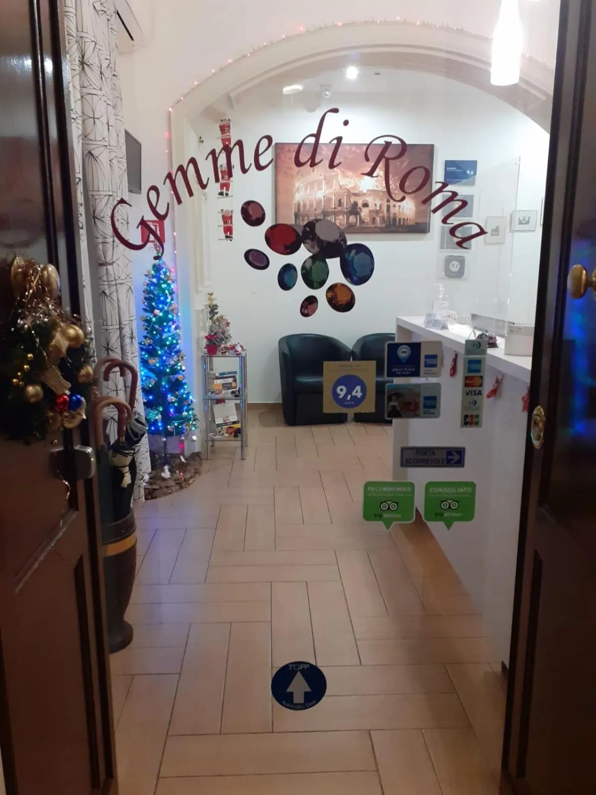 Lobby or reception in Gemme Di Roma Accomodation