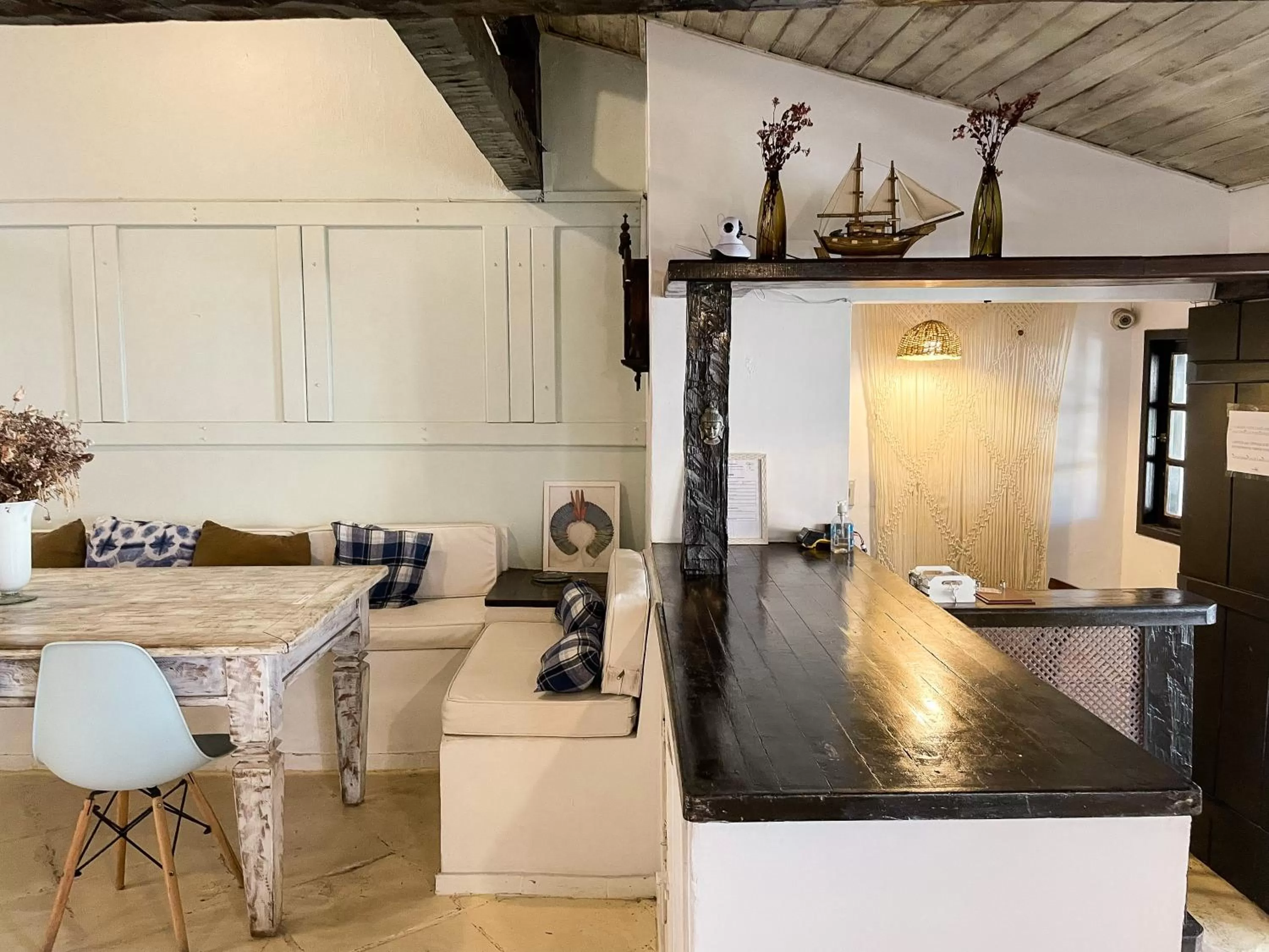 Lobby or reception, Kitchen/Kitchenette in Pousada Marittima