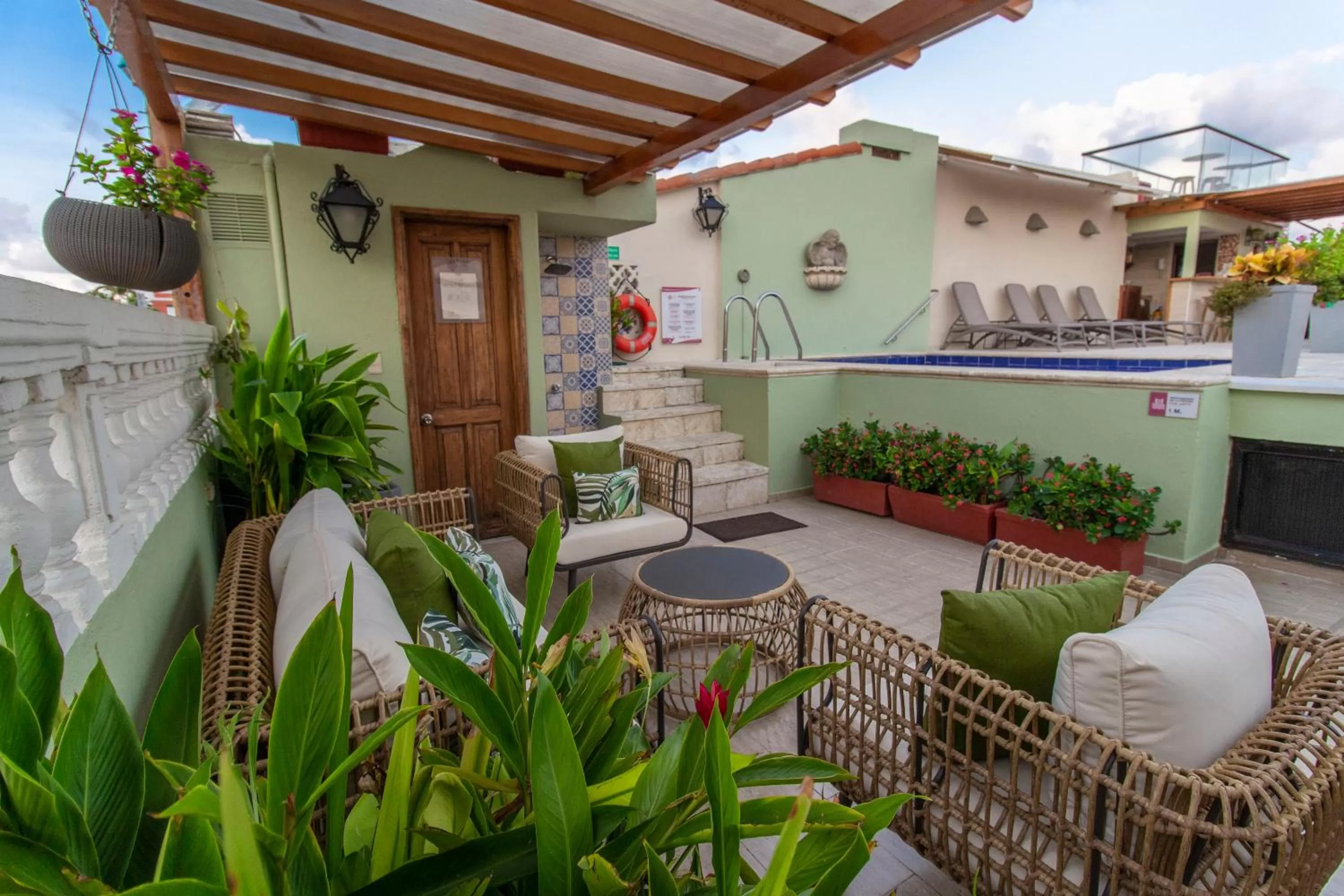 Balcony/Terrace in Hotel Casa La Fe
