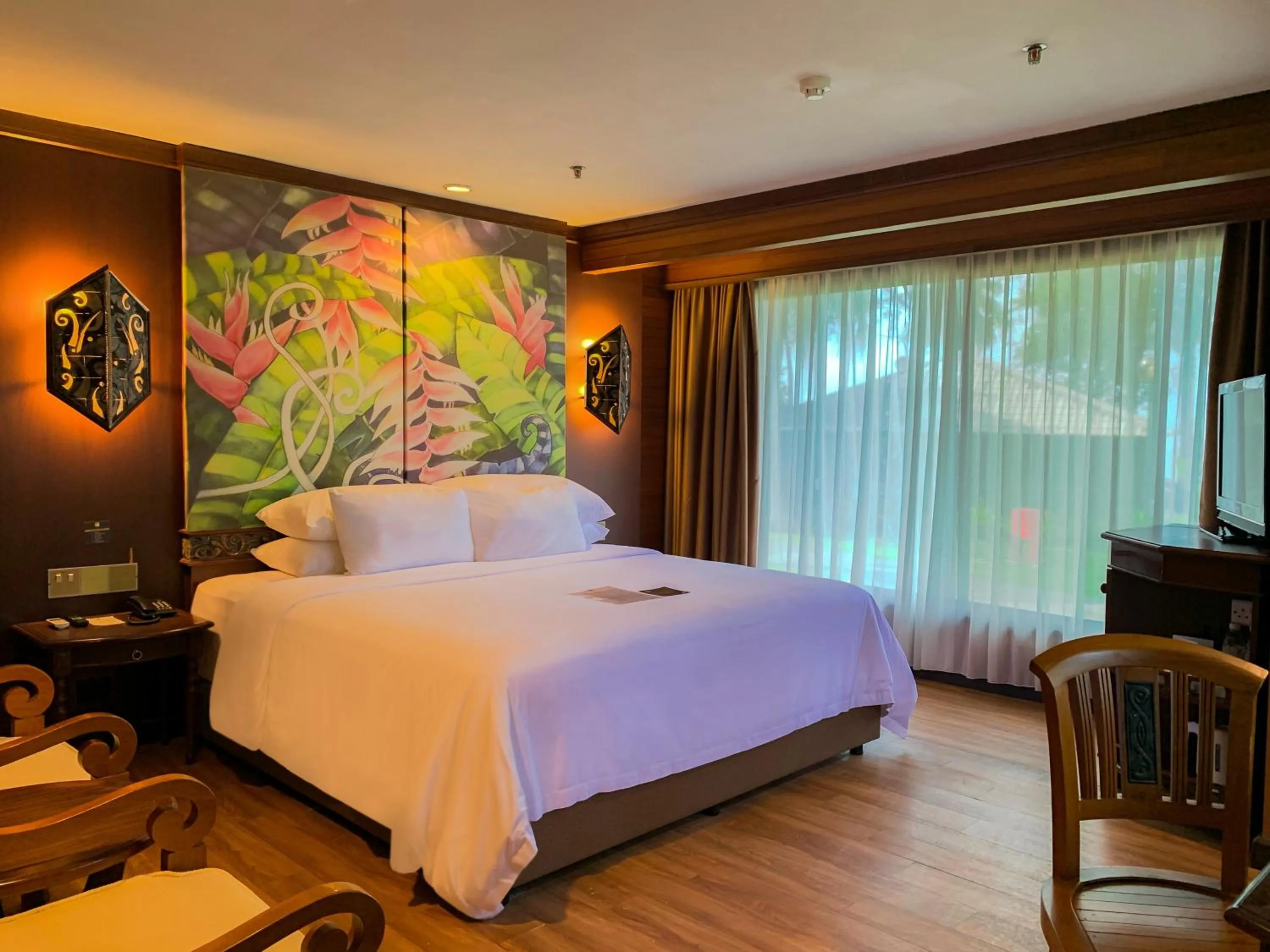 Photo of the whole room, Bed in Damai Beach Resort