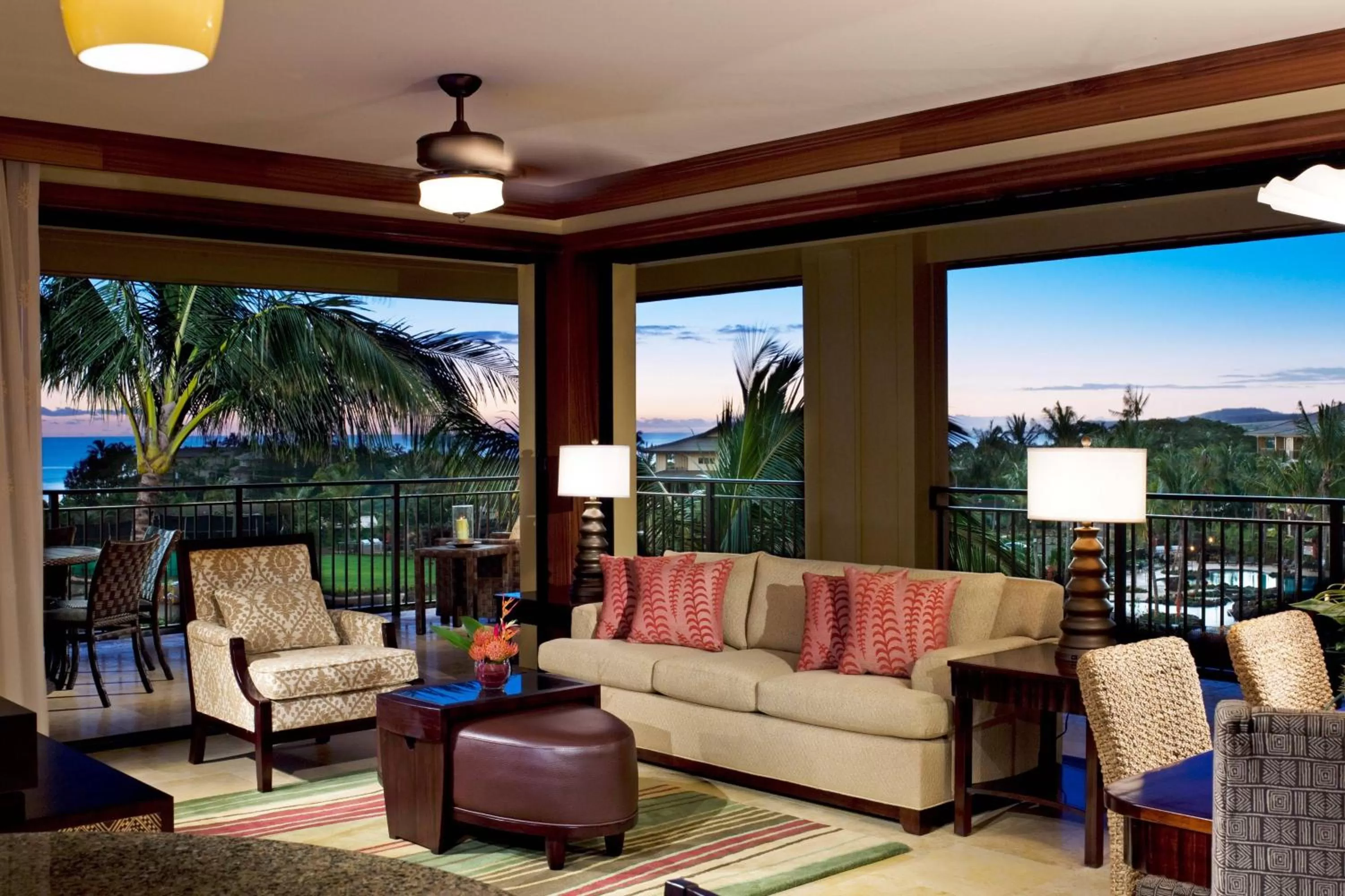 Living room in Koloa Landing Resort at Po'ipu, Autograph Collection