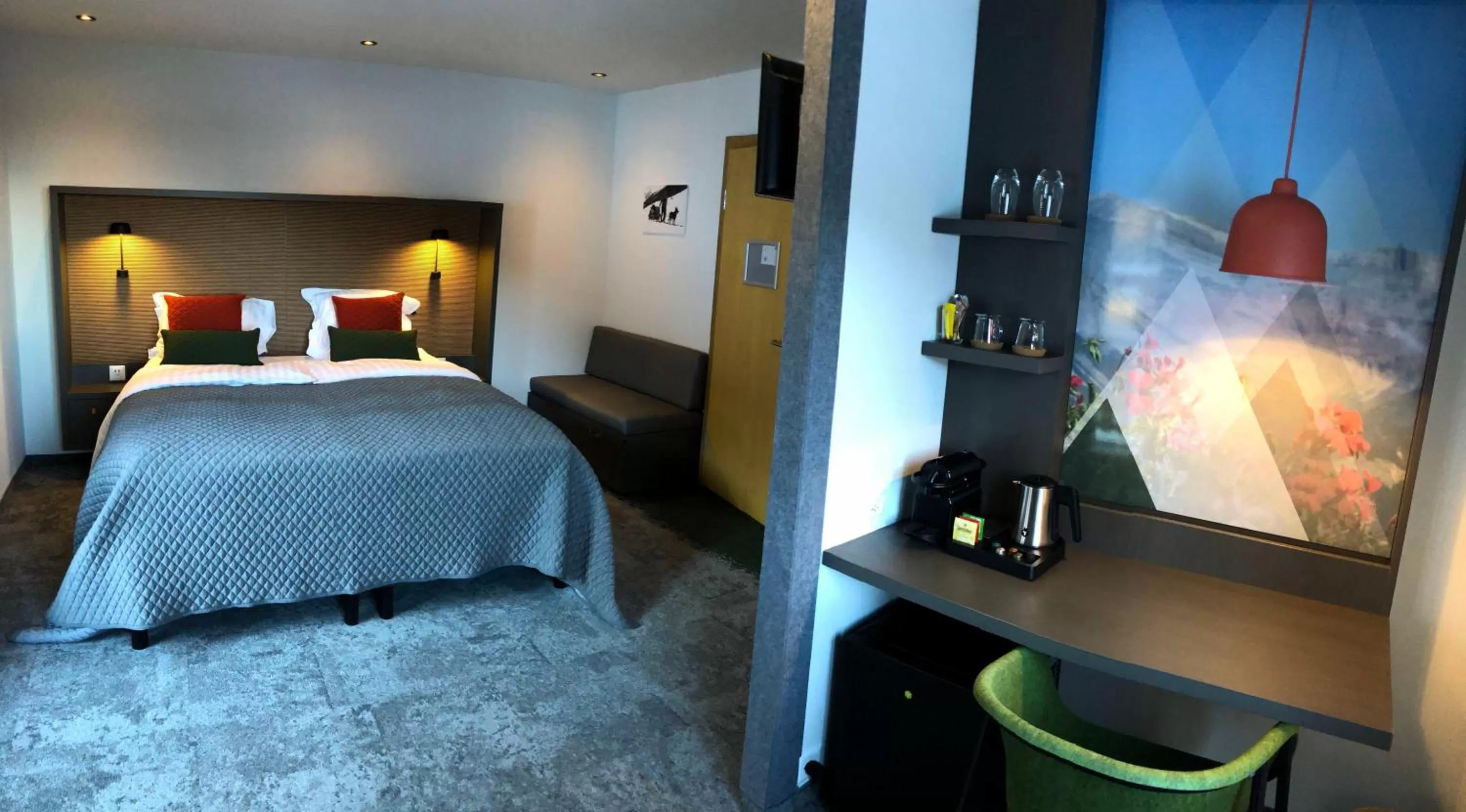 Bed in Hotel Les Etagnes