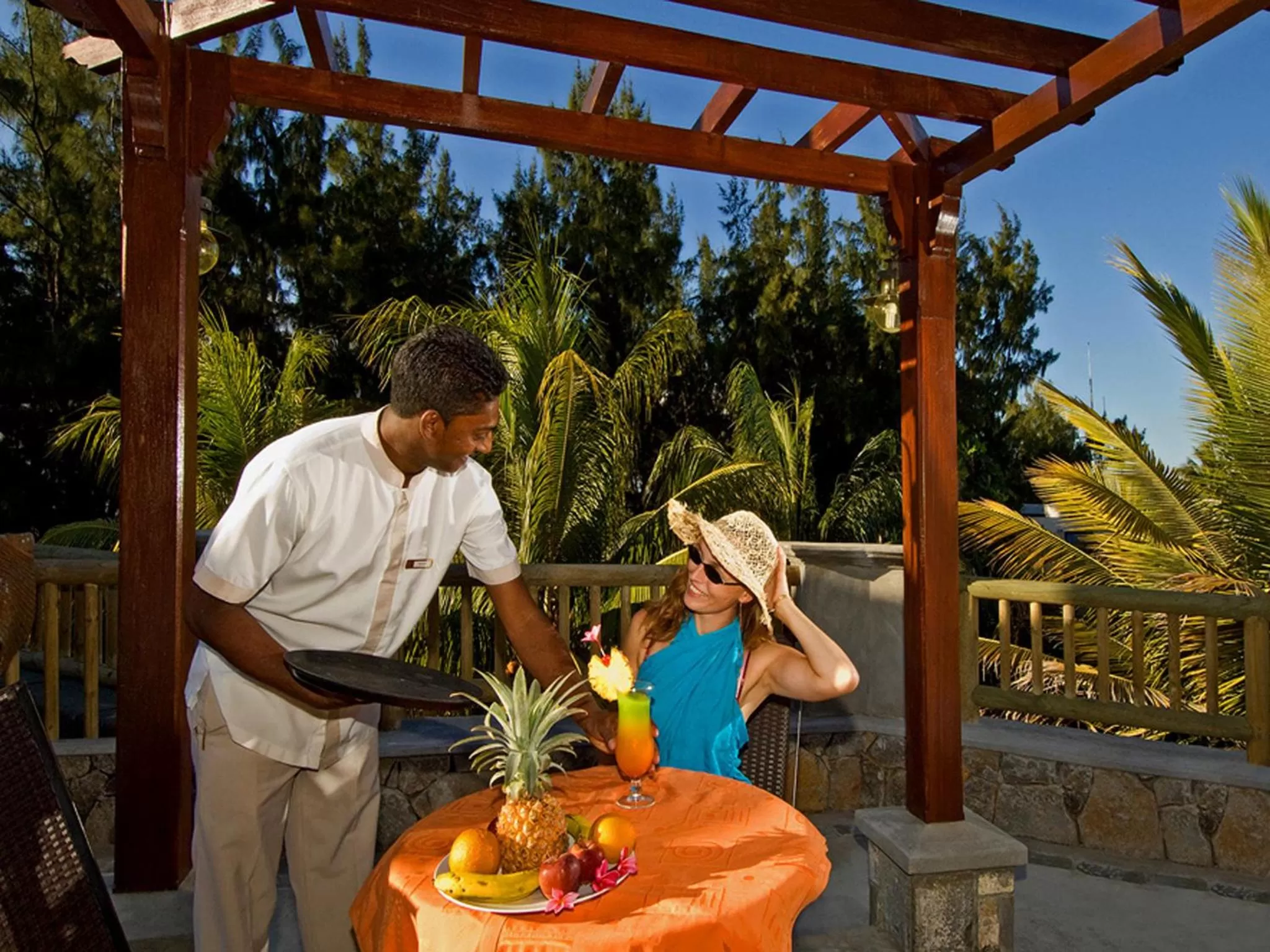 Staff in Aanari Hotel & Spa- Mauritius