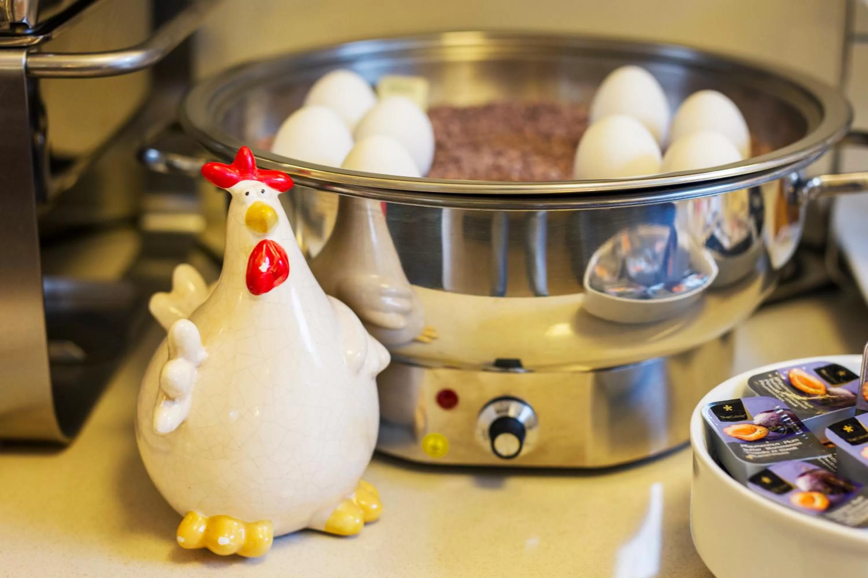 Food close-up in Das Frühstückshotel Sankt Peter-Ording