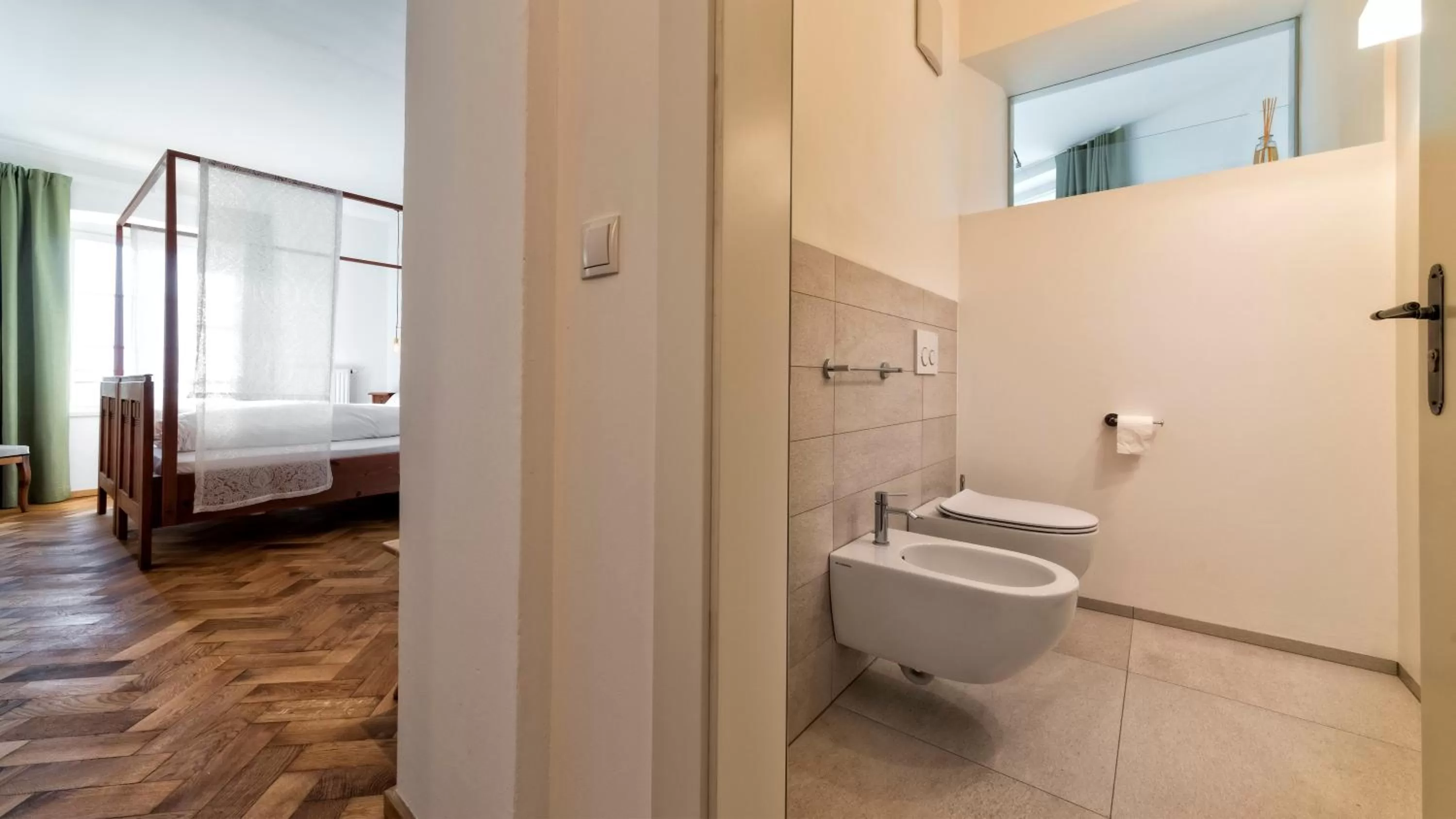 Toilet, Bed in Niedermairhof