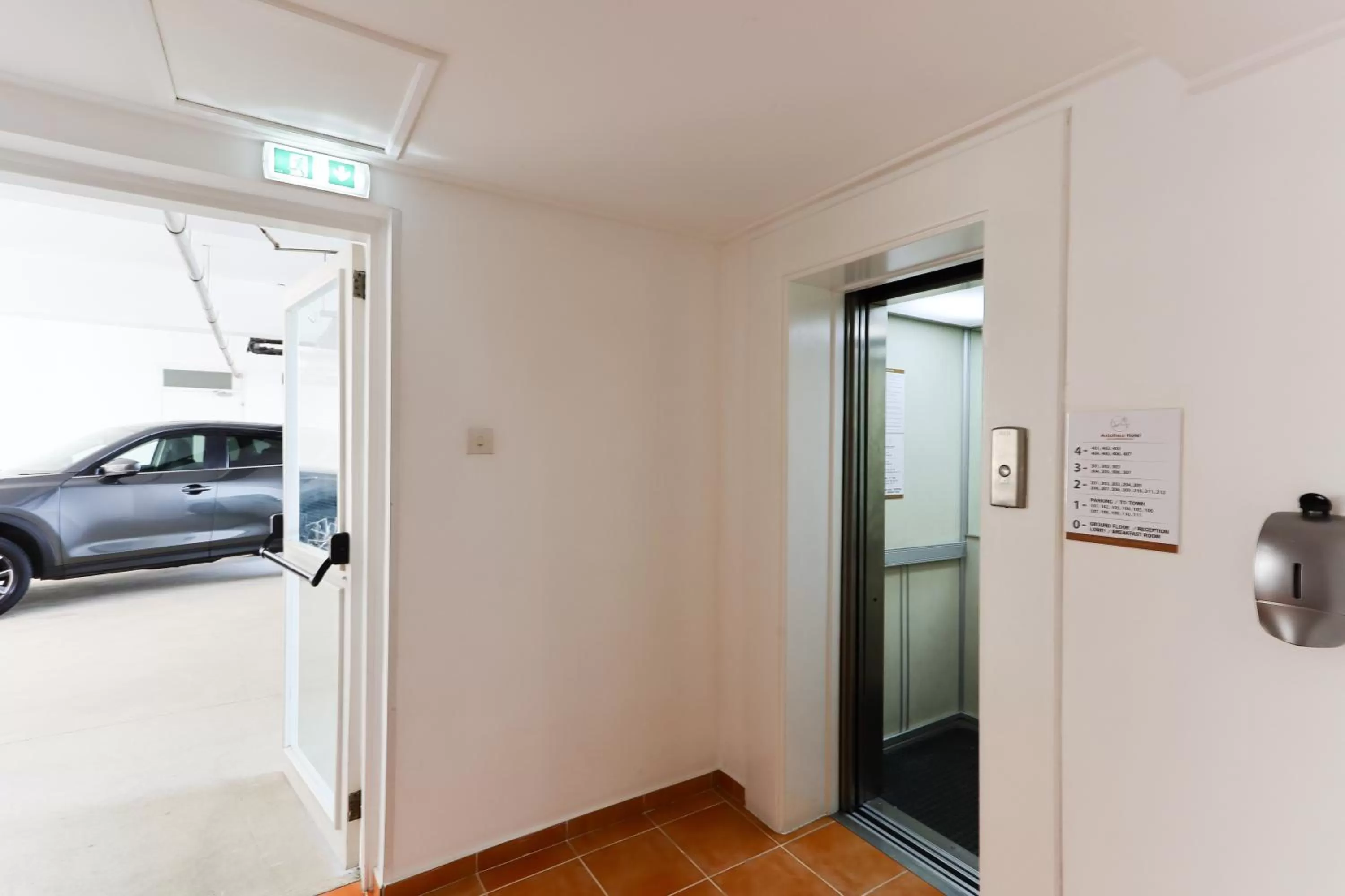 Parking in Axiothea Hotel