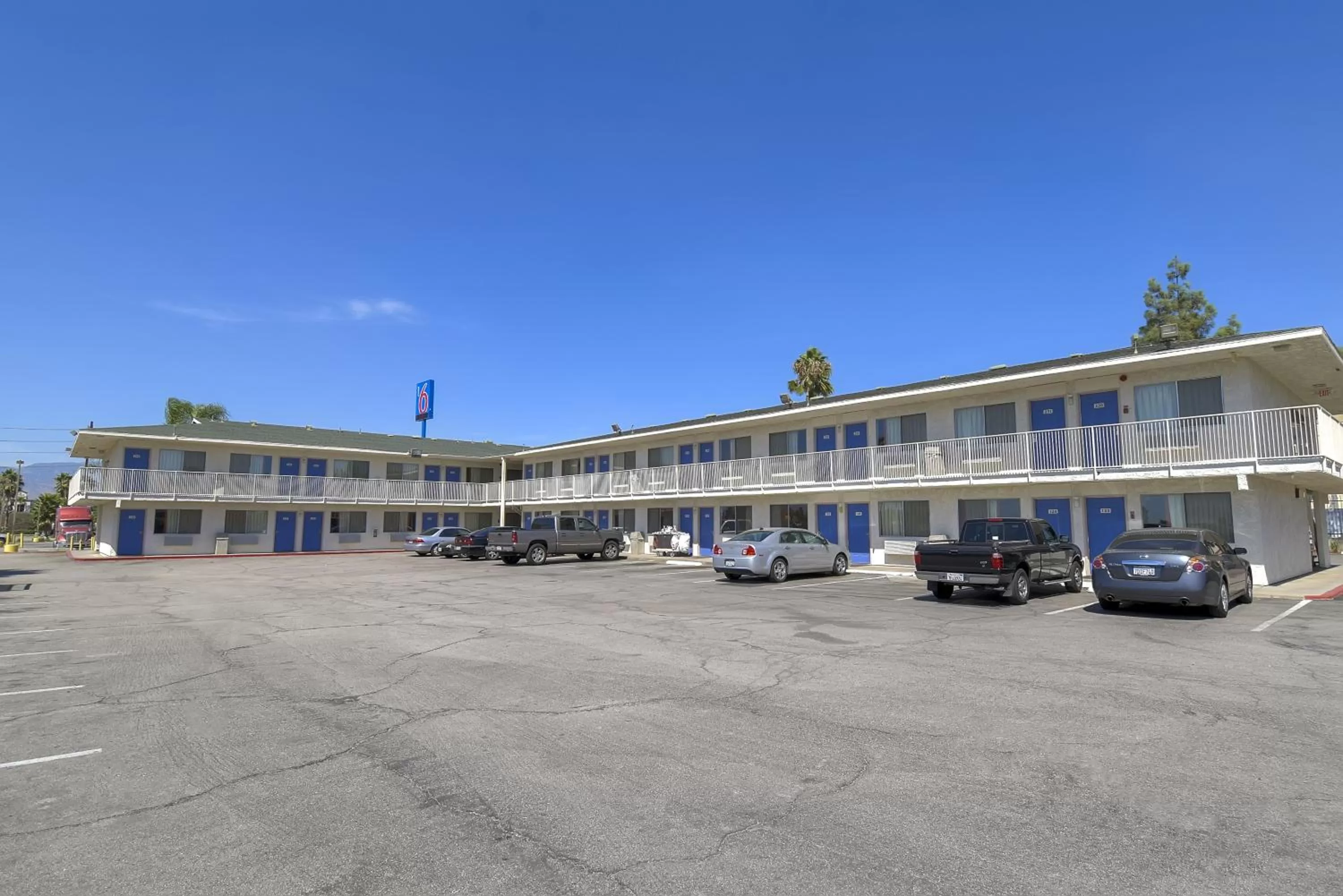 Facade/entrance in Motel 6-San Bernardino, CA - South