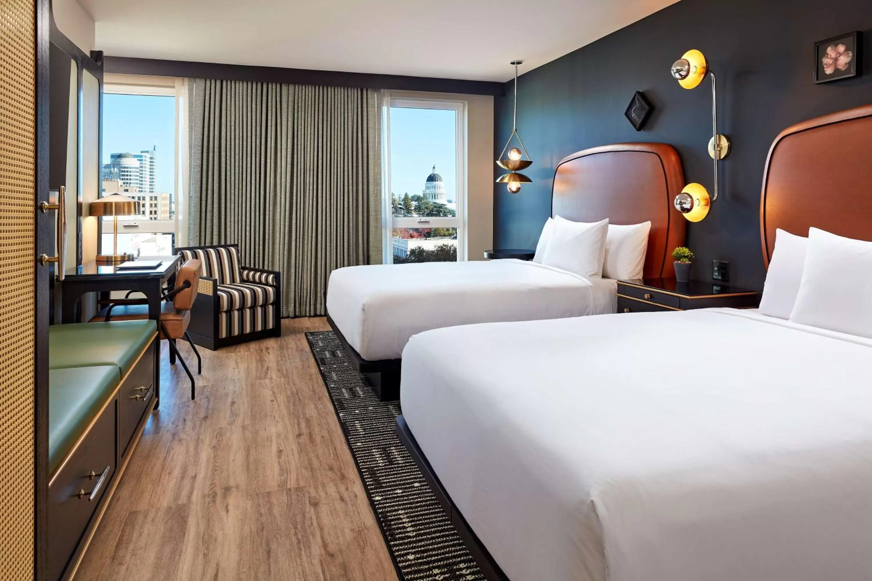 View (from property/room), Bed in Hyatt Centric Sacramento Downtown