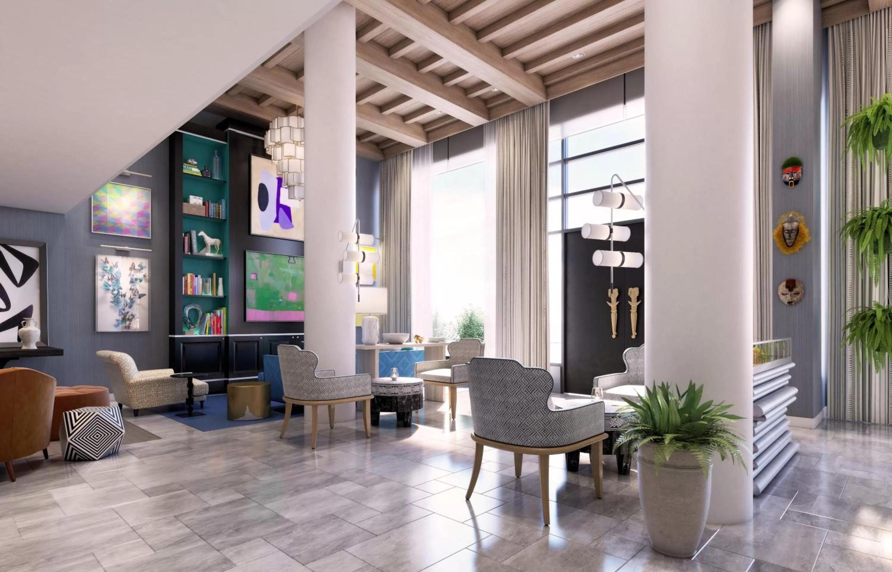 Lobby or reception in Hotel Triton