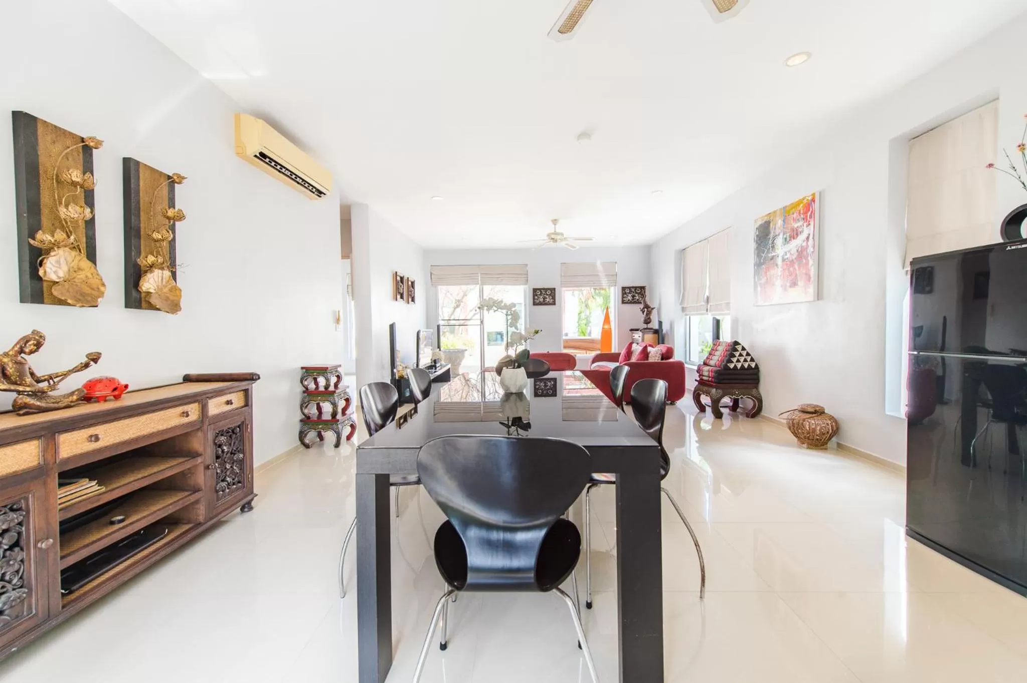 Dining area in The Beach Village Resort
