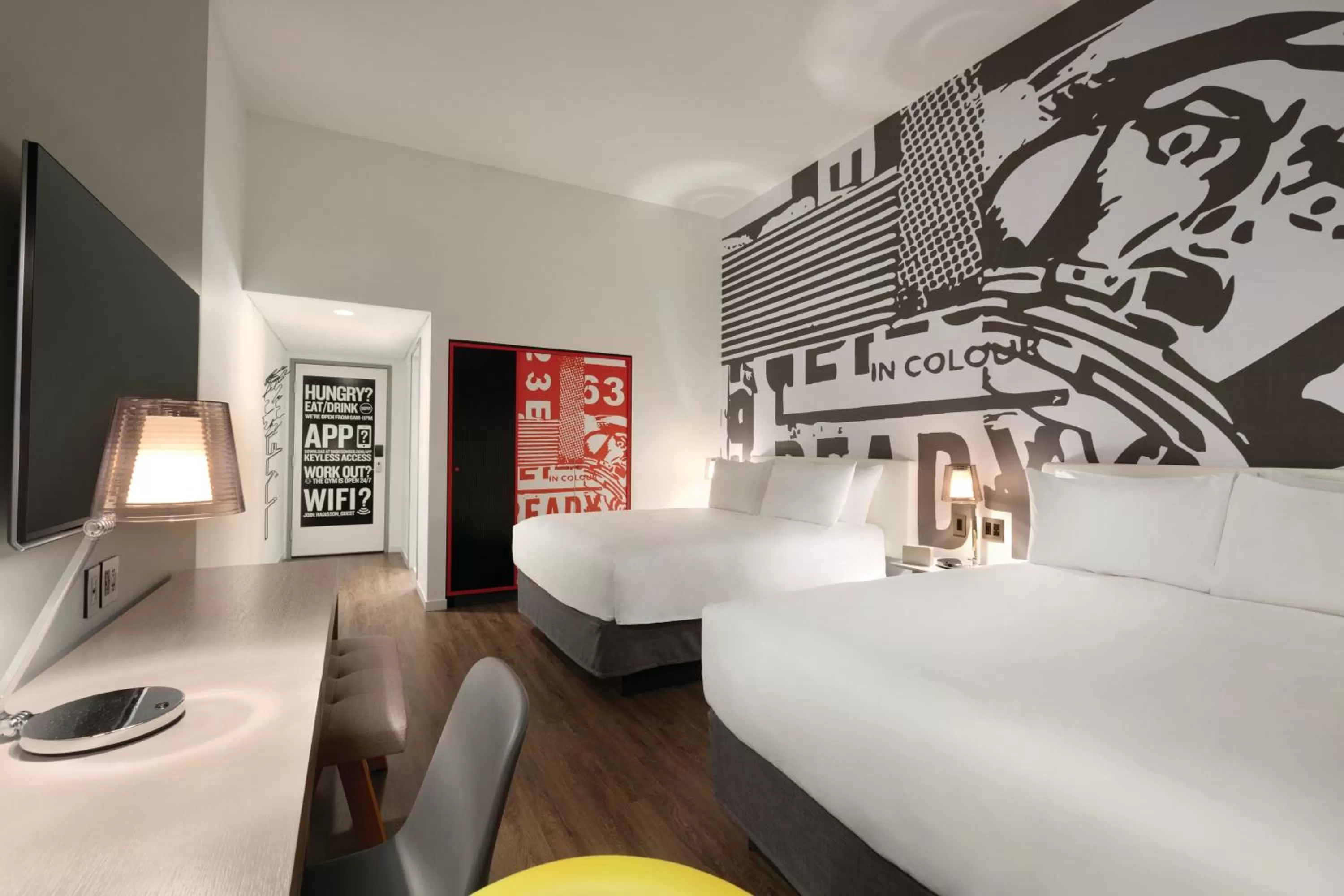 Photo of the whole room, Bed in Radisson Red Minneapolis Downtown