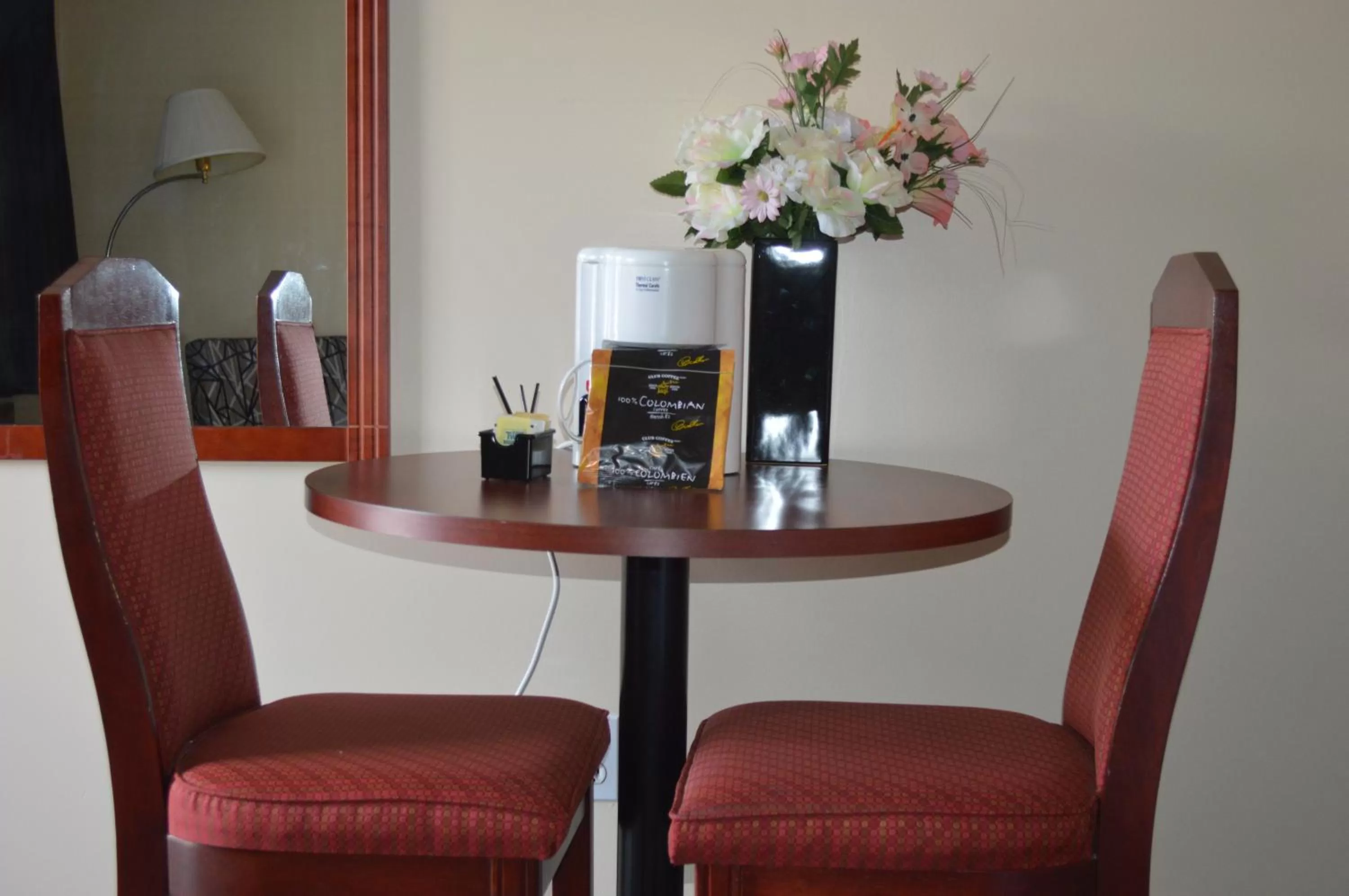 Seating area in Mary's Motel