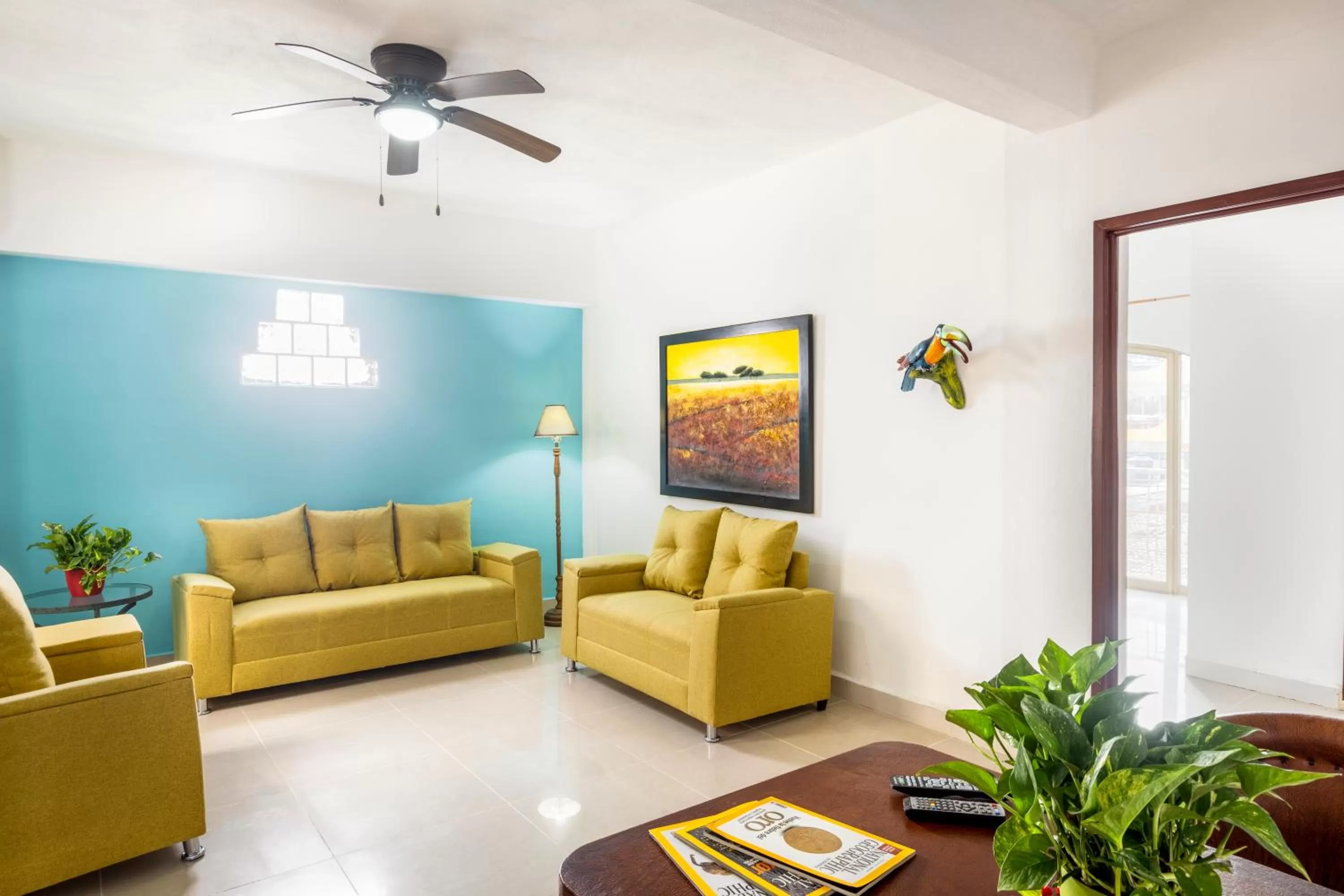 Living room in Hotel Pueblito Vallarta