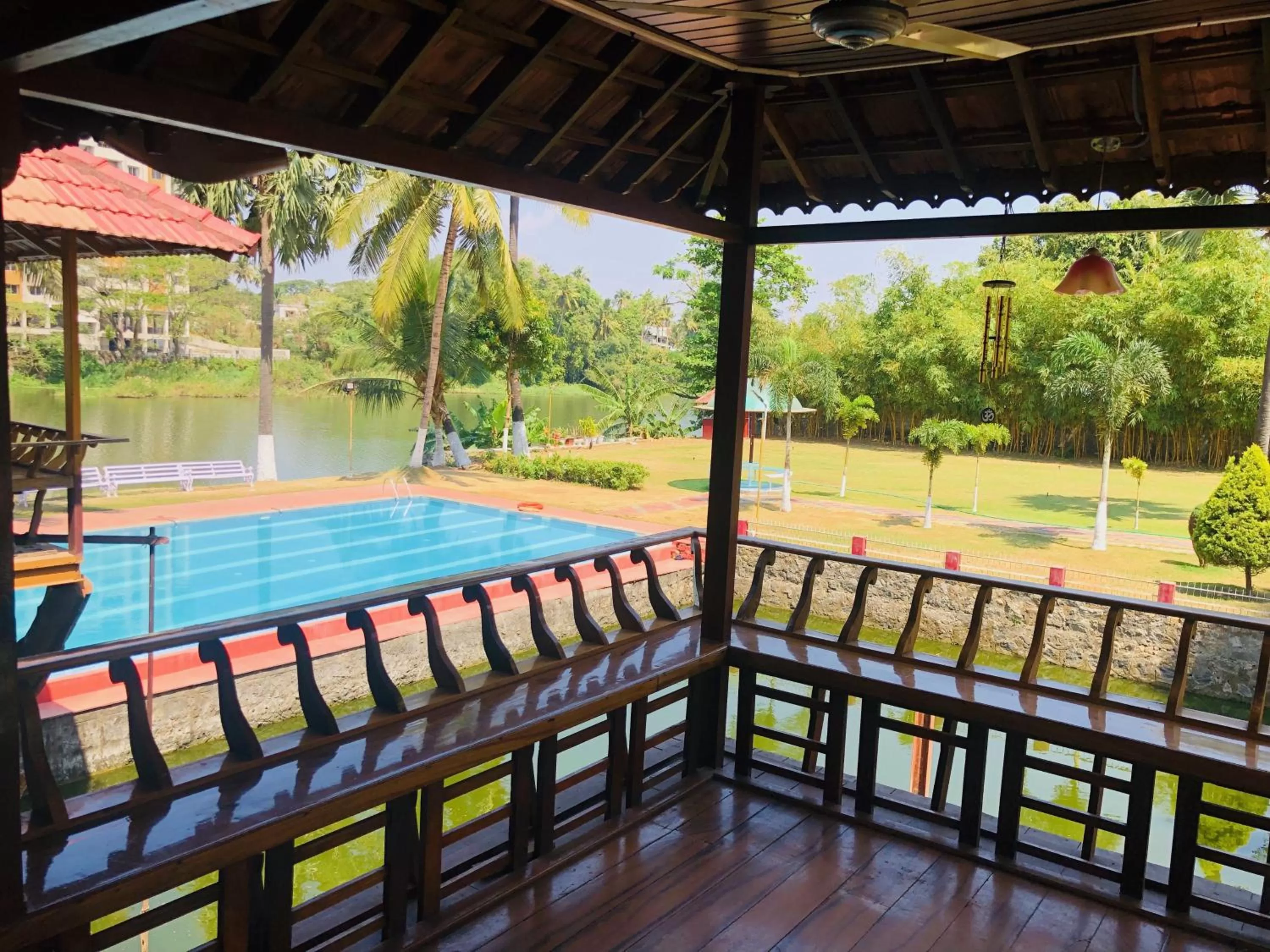 Balcony/Terrace, Pool View in Udaya Resort