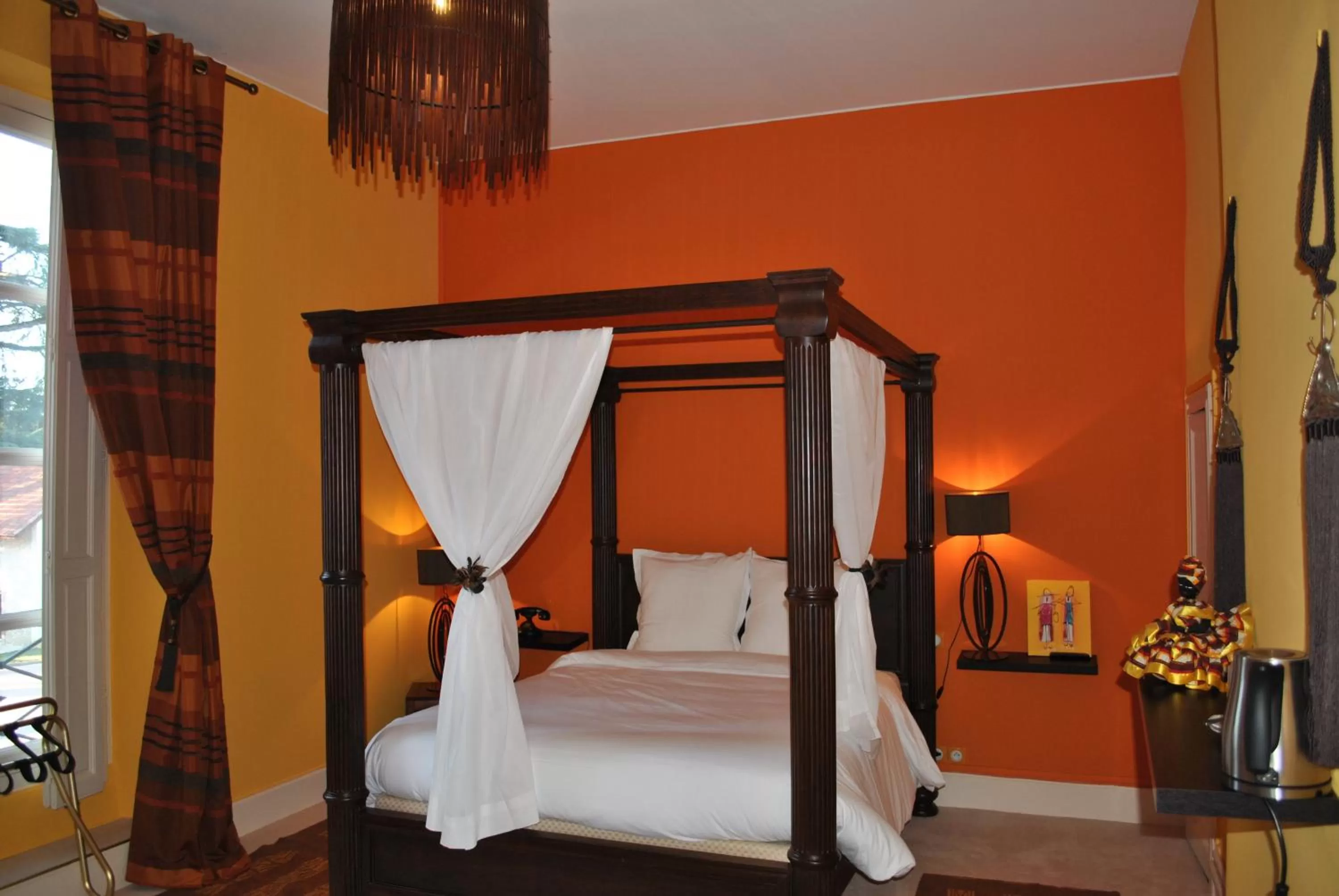 Bedroom, Bed in Logis Hotels - Château Saint Marcel