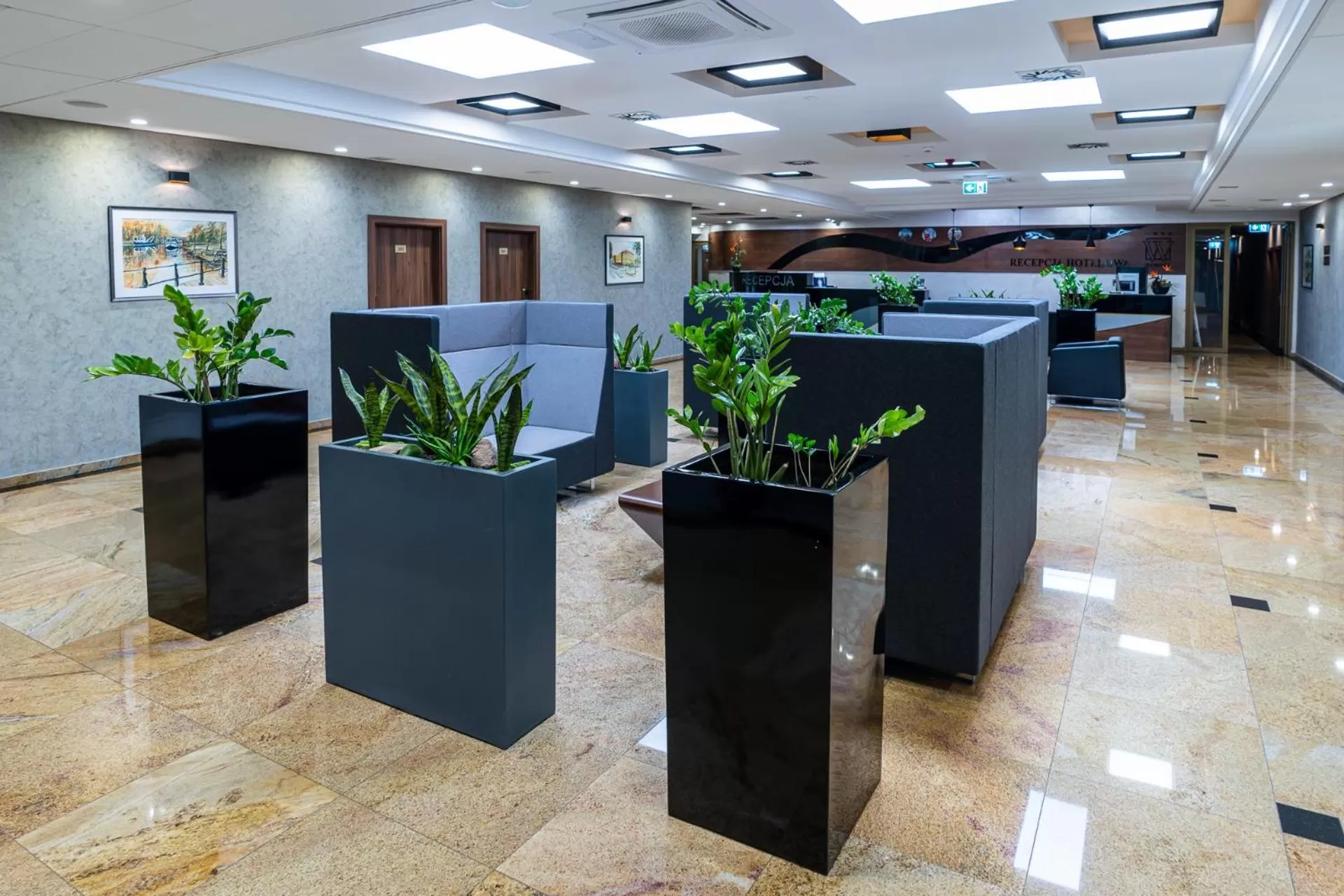 Lobby or reception in Hotel Wodnik