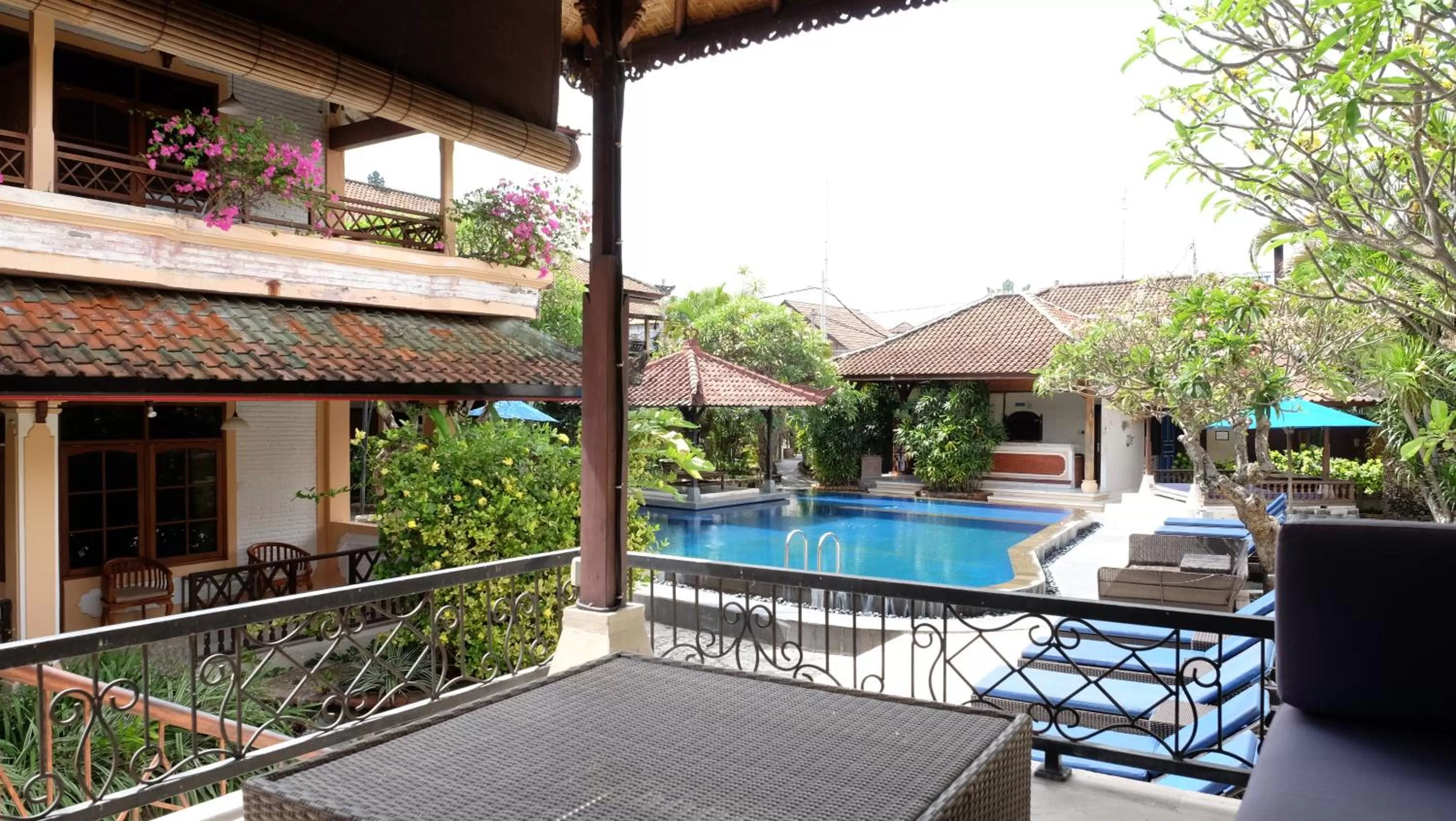 Garden view in Fat Yogi Cottages