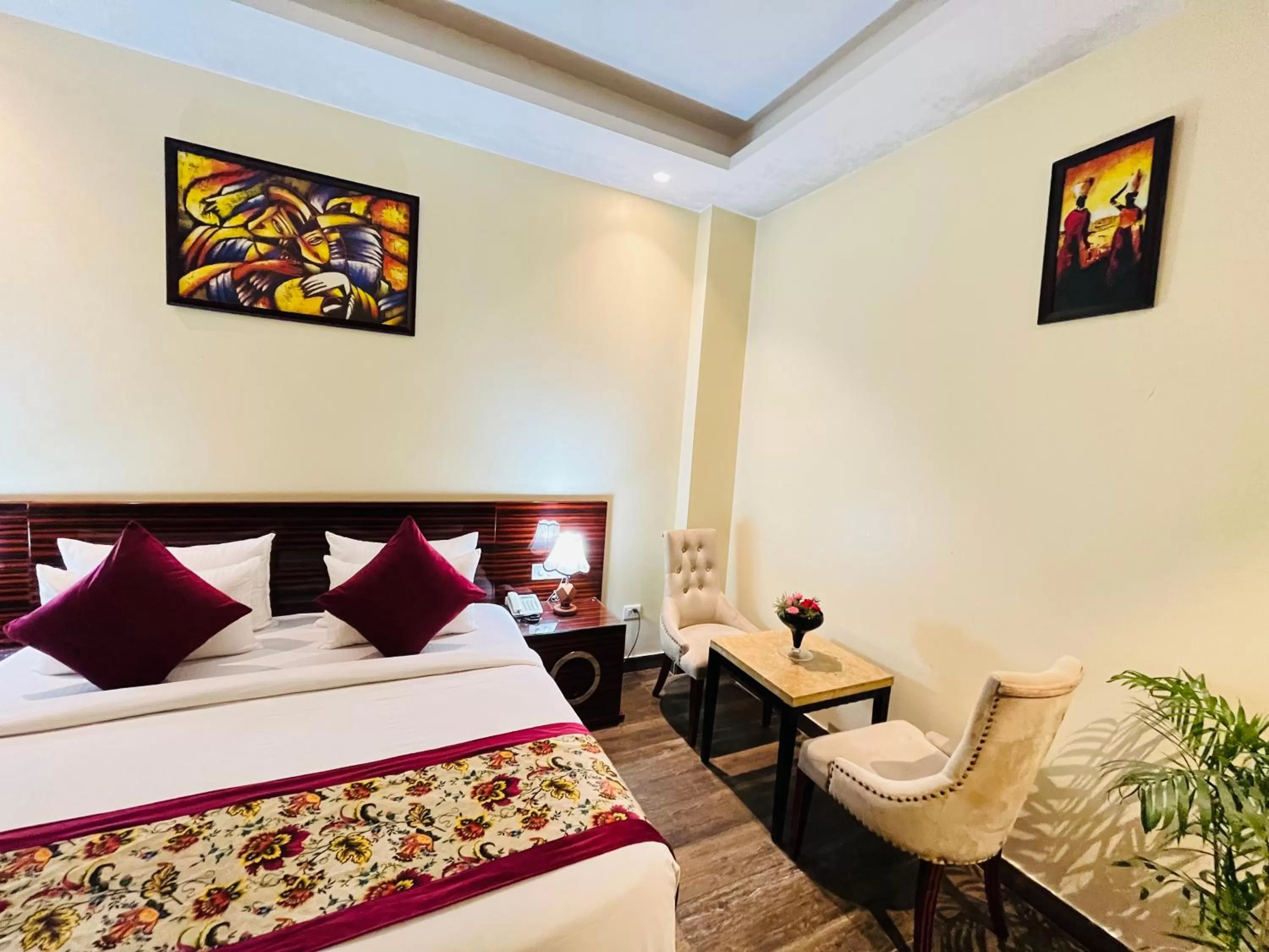 Bed in Hotel Banz near Delhi Airport