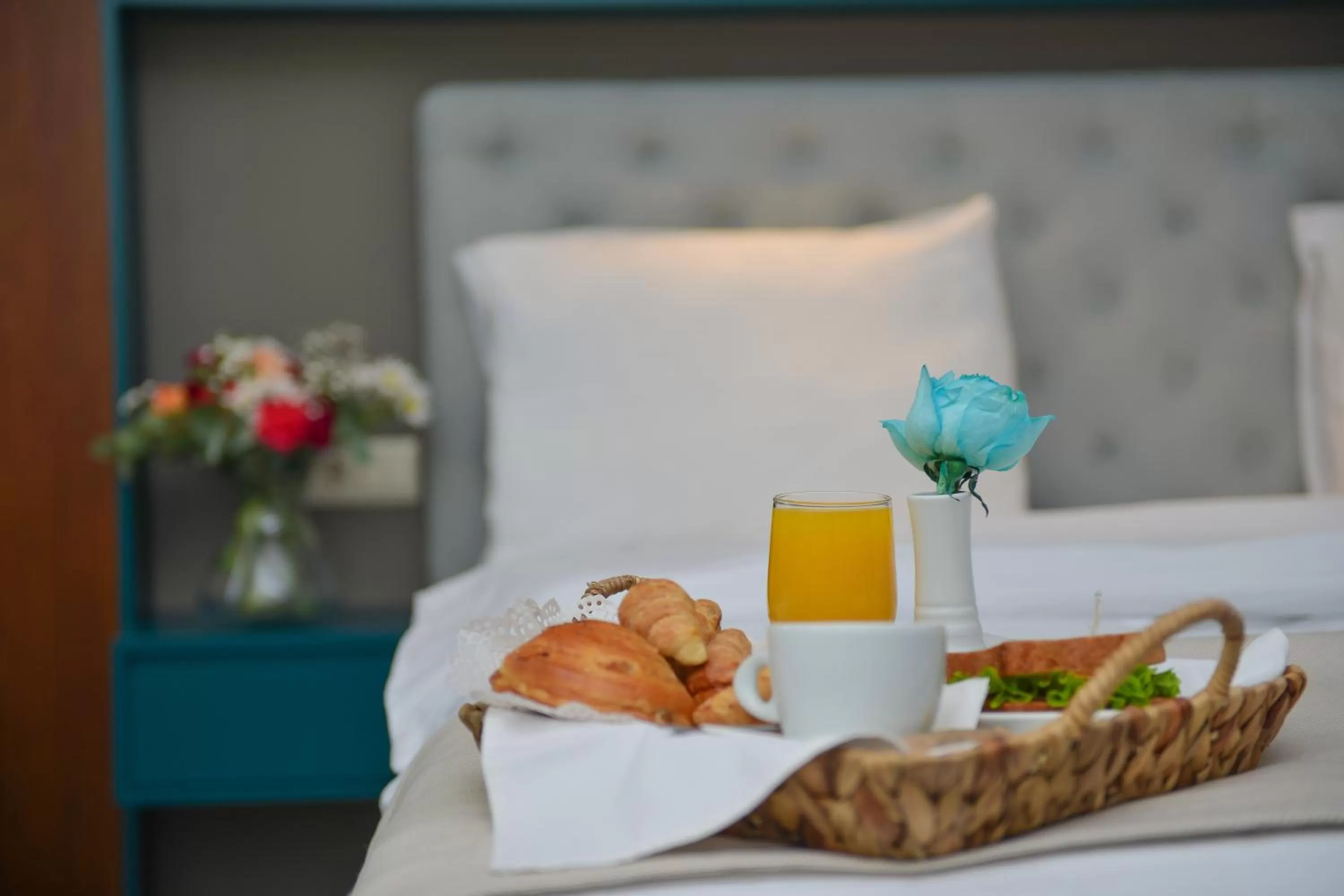 Bed in River View Hotel Tbilisi