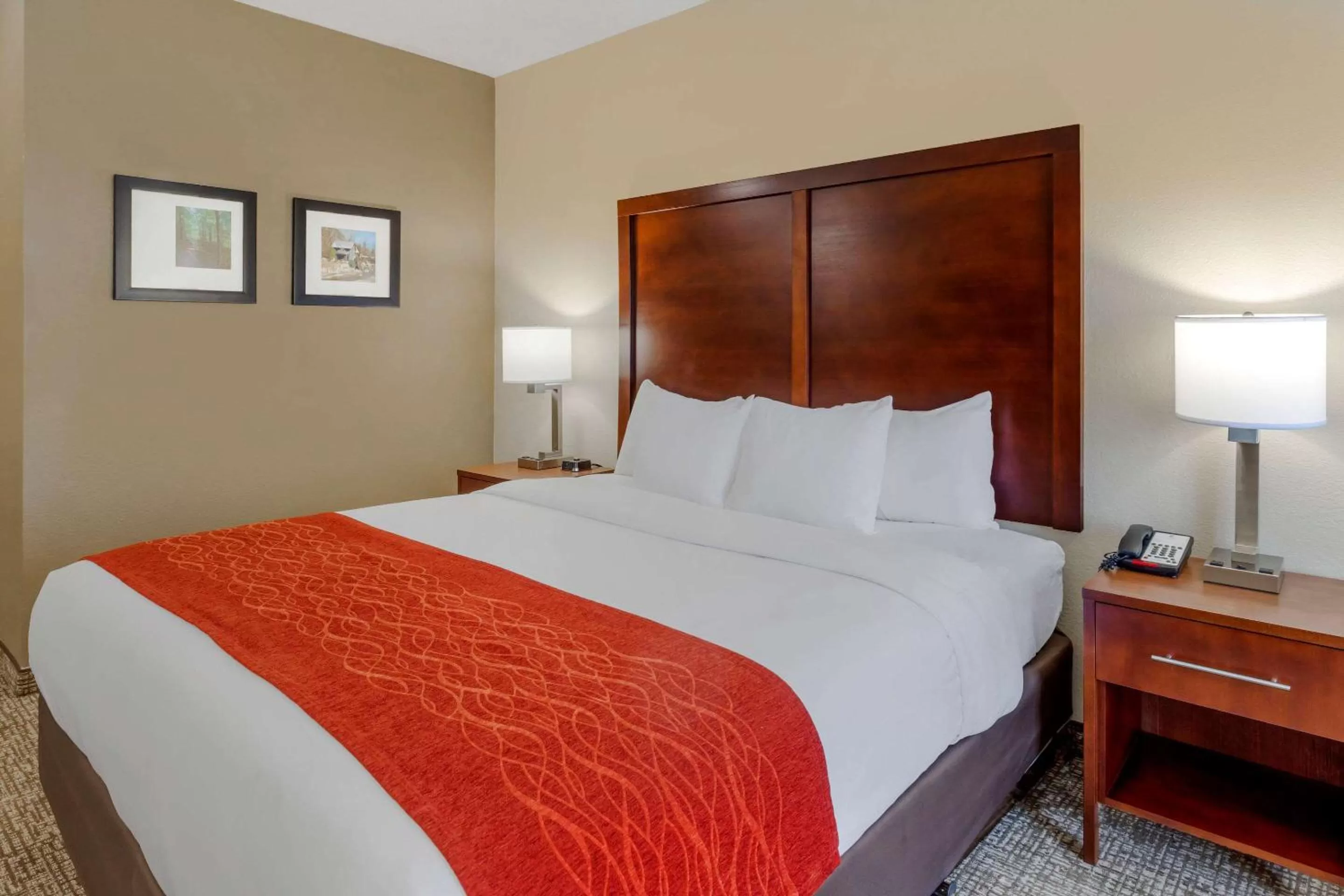 Photo of the whole room, Bed in Comfort Inn & Suites Canton Riverstone Area