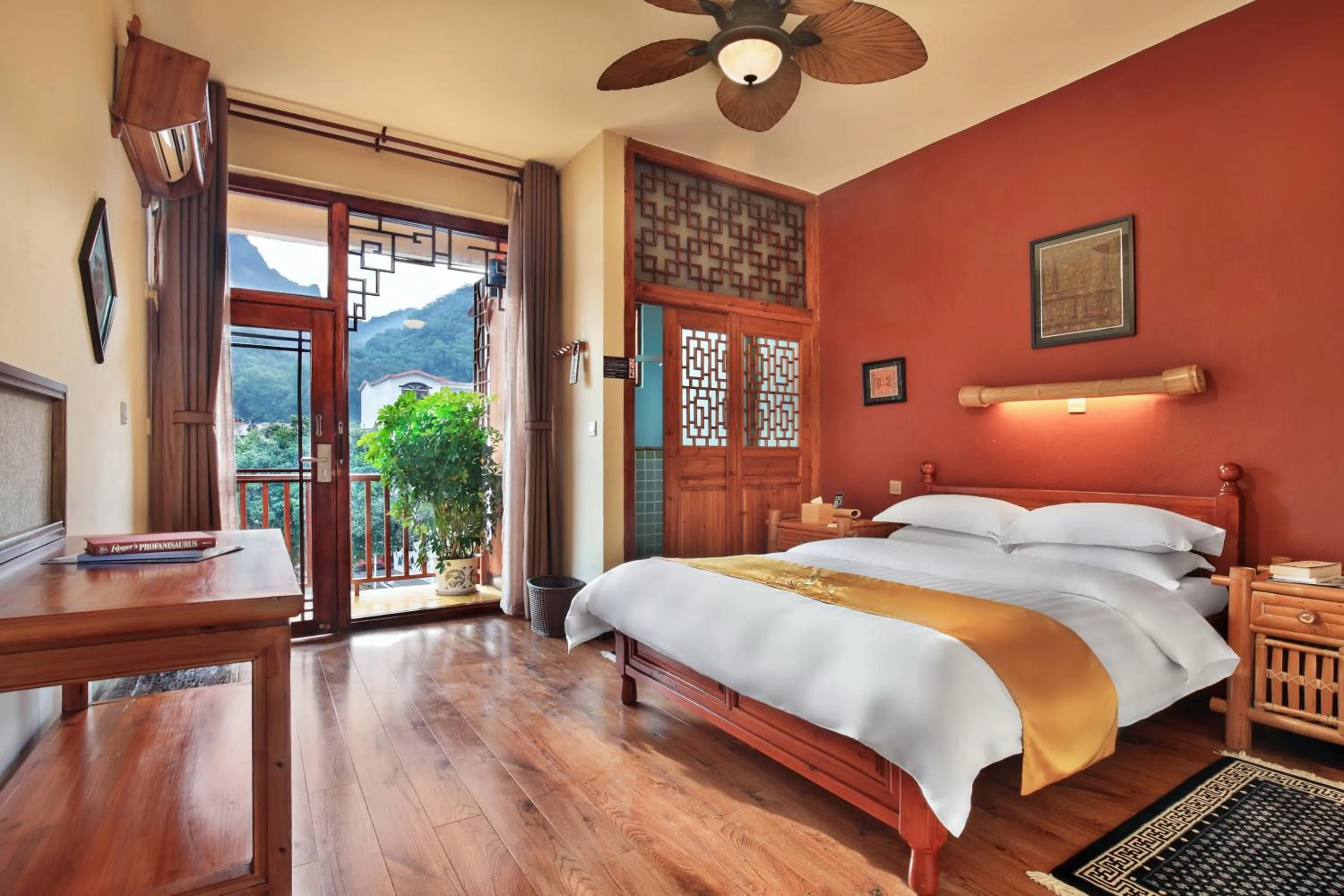 Photo of the whole room, Bed in Yangshuo Village Inn Boutique Hotel