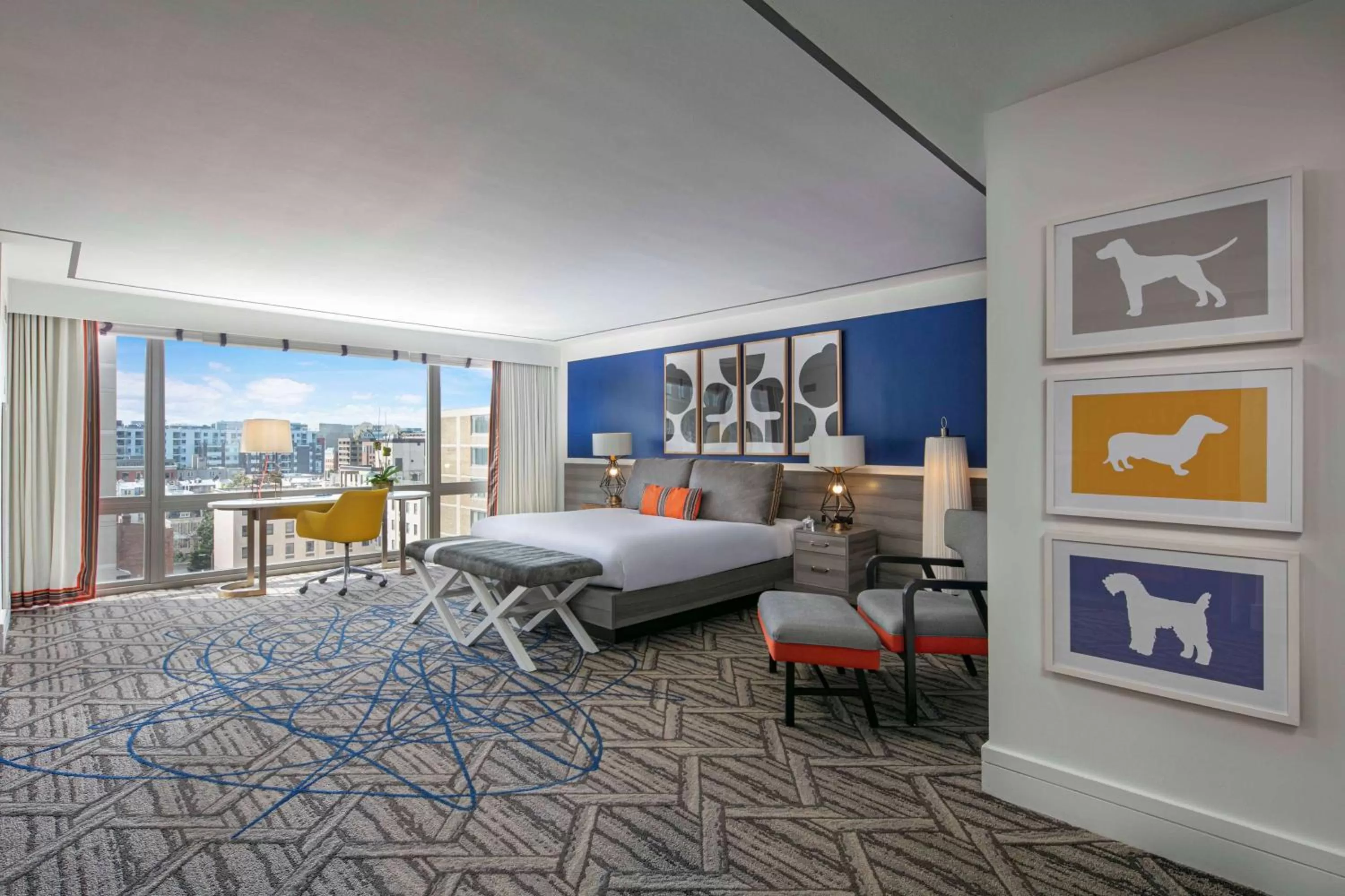 Bedroom, Bed in The Royal Sonesta Washington DC Dupont Circle