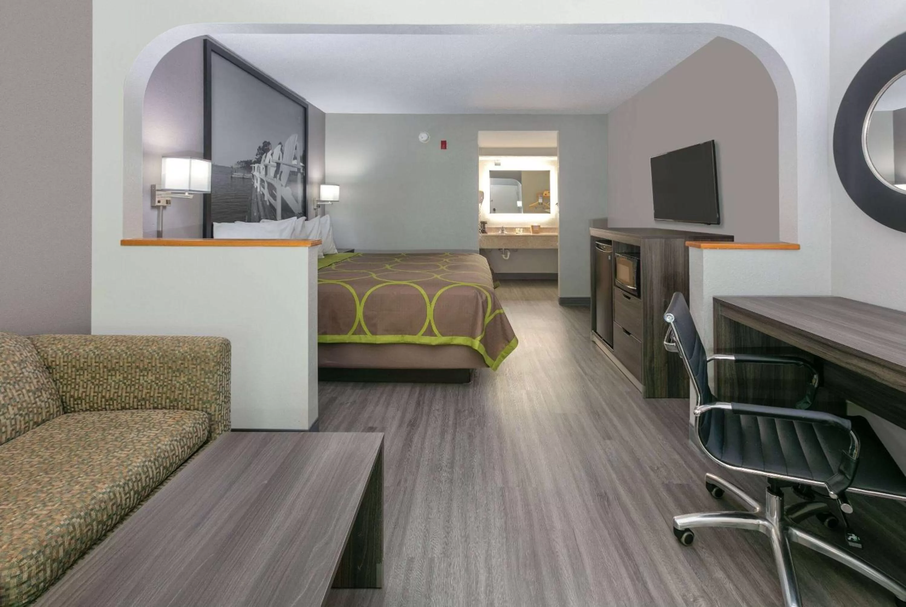 Bed in Super 8 by Wyndham Diberville Biloxi Area