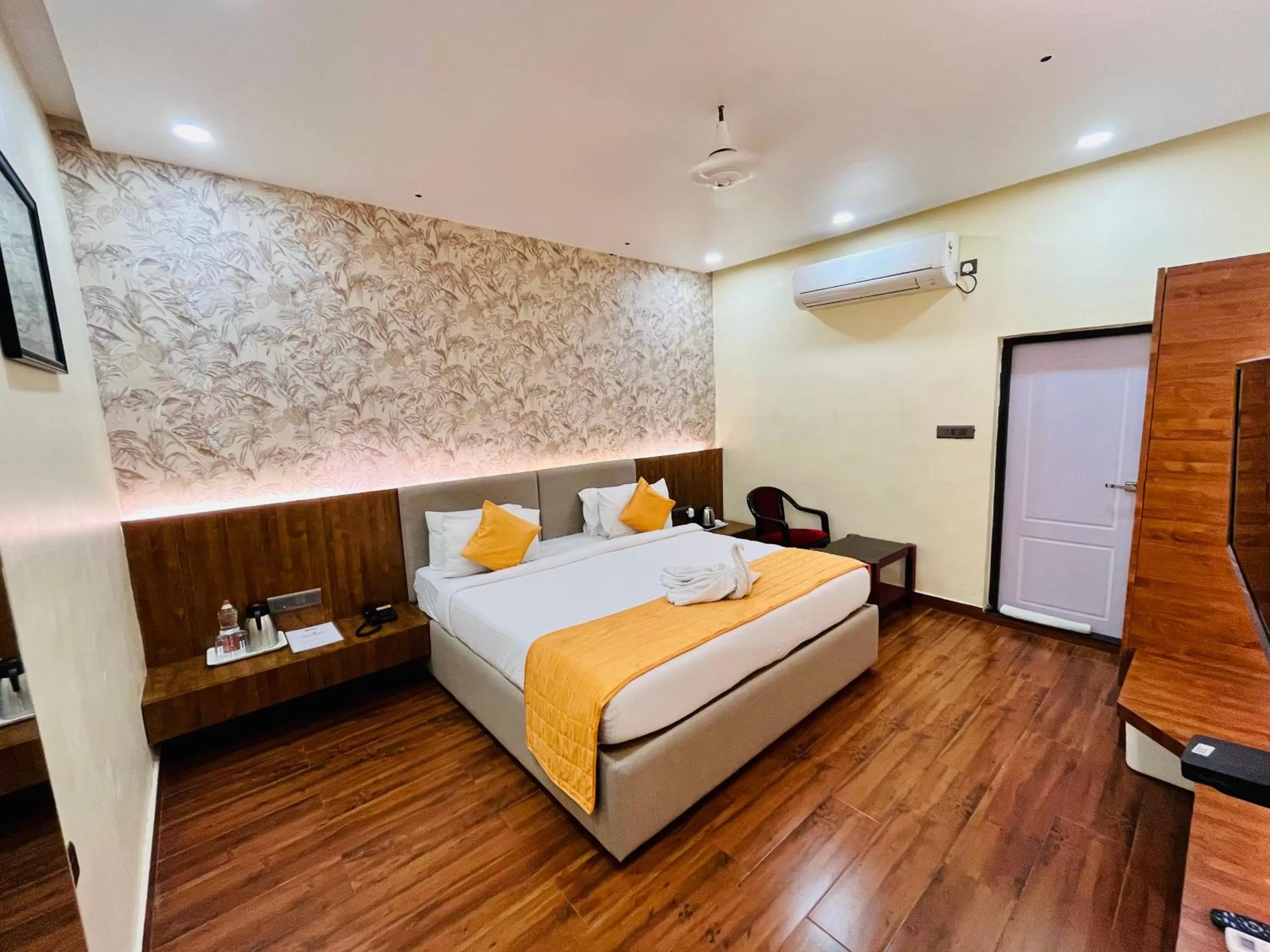 Bed in Shankar Bhavan By Vinayak Hotels