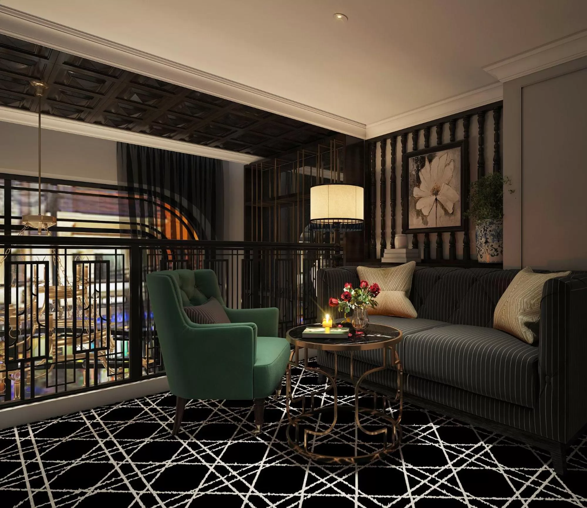 Living room in Hanoi Paradise Center Hotel & Spa