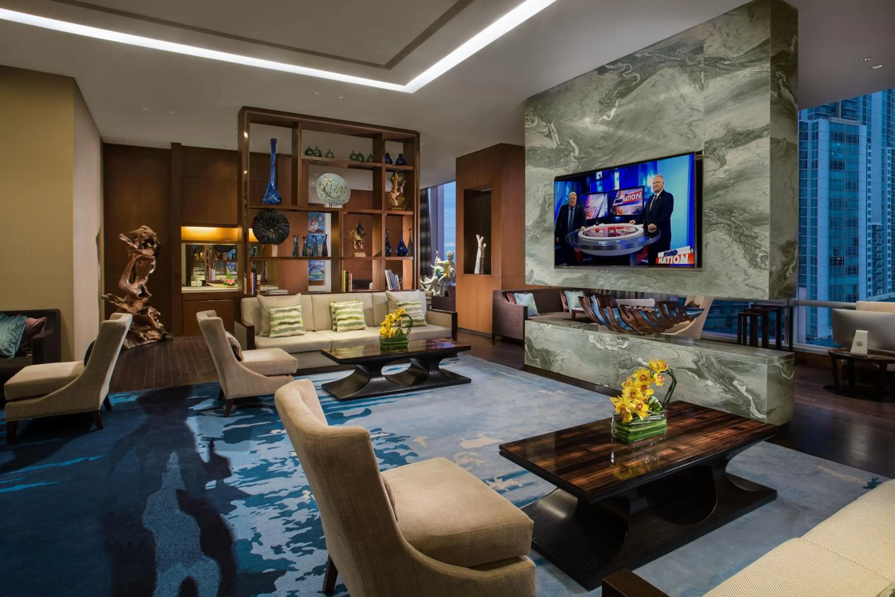 Communal lounge/ TV room in Ascott Kuningan Jakarta