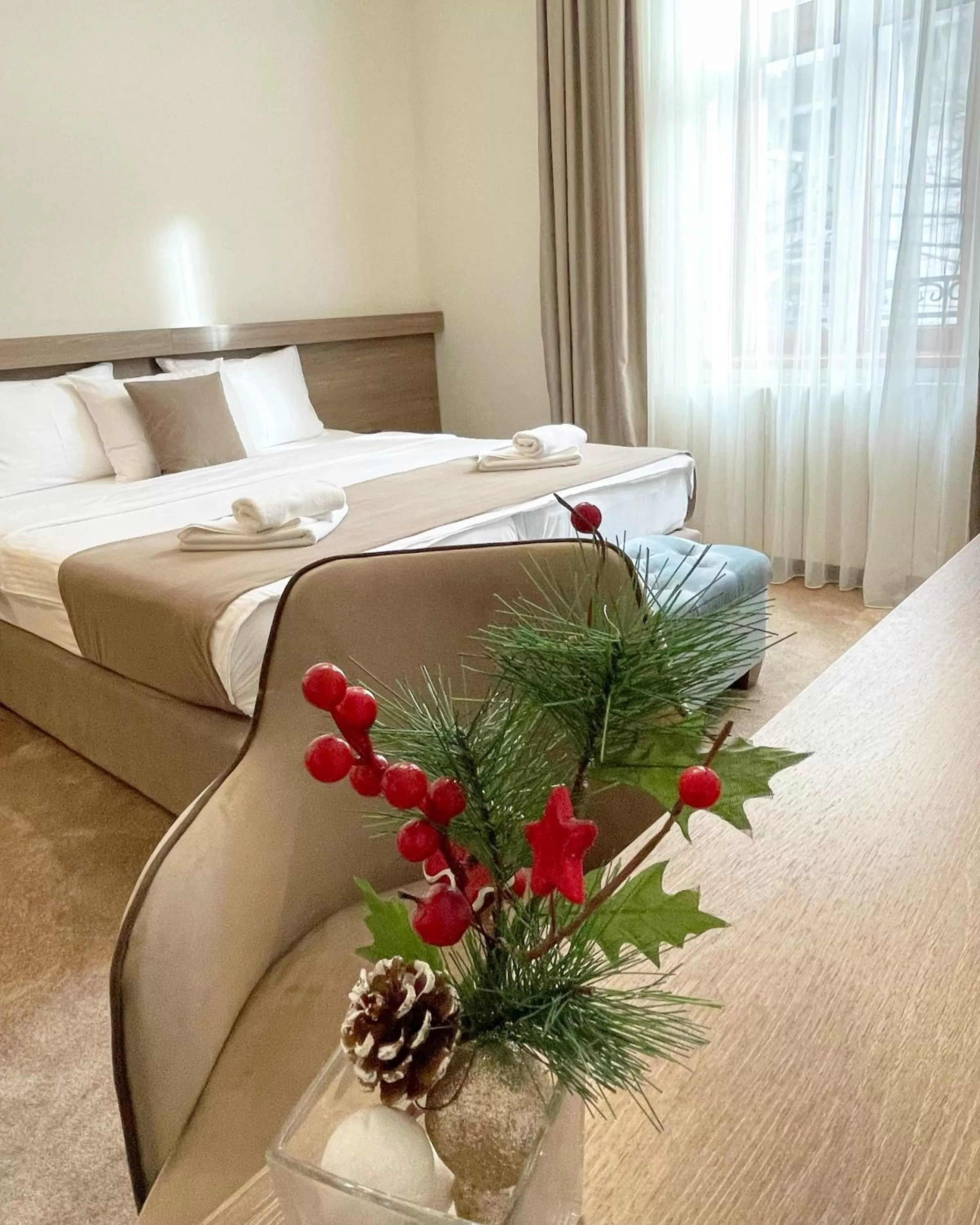 Bed in M House Belgrade Residence