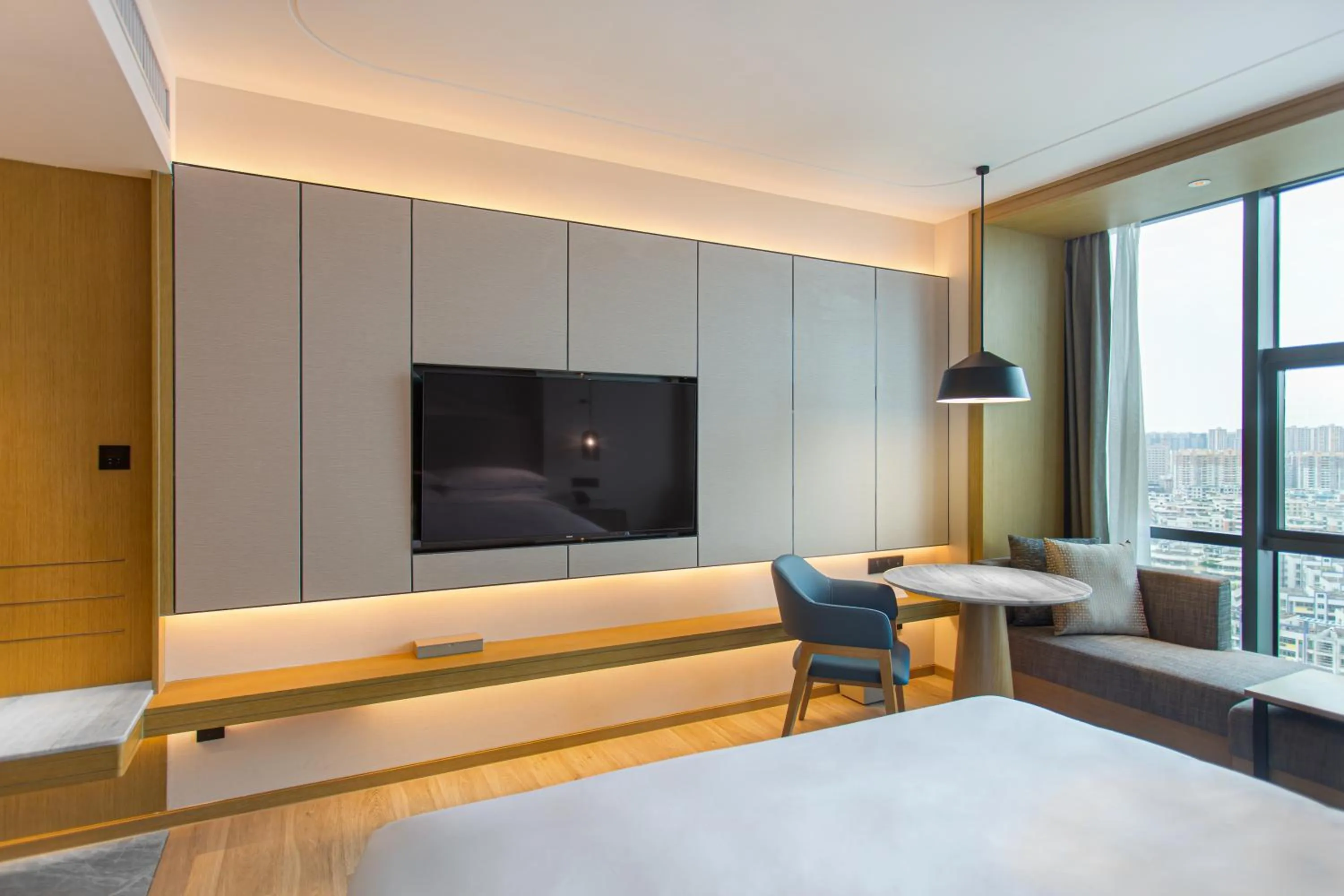 TV and multimedia, Bed in Courtyard by Marriott Foshan Gaoming