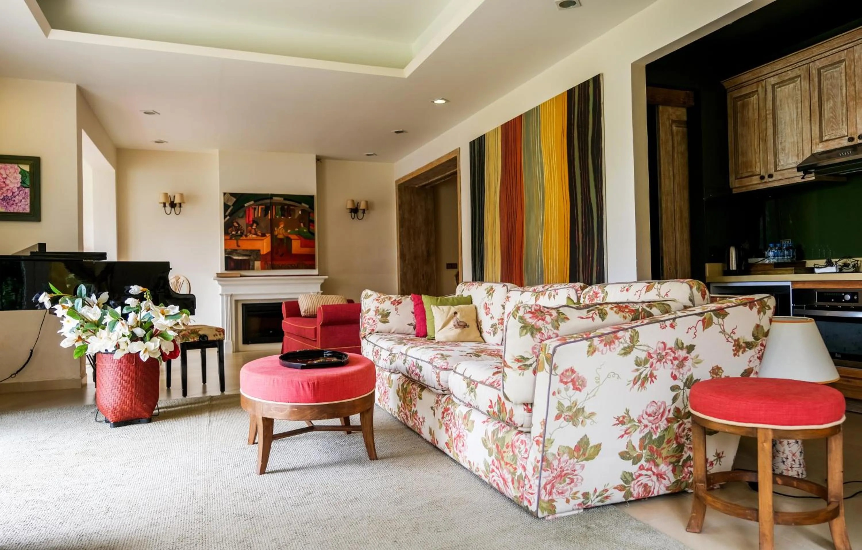 Seating area in Binh An Village Resort