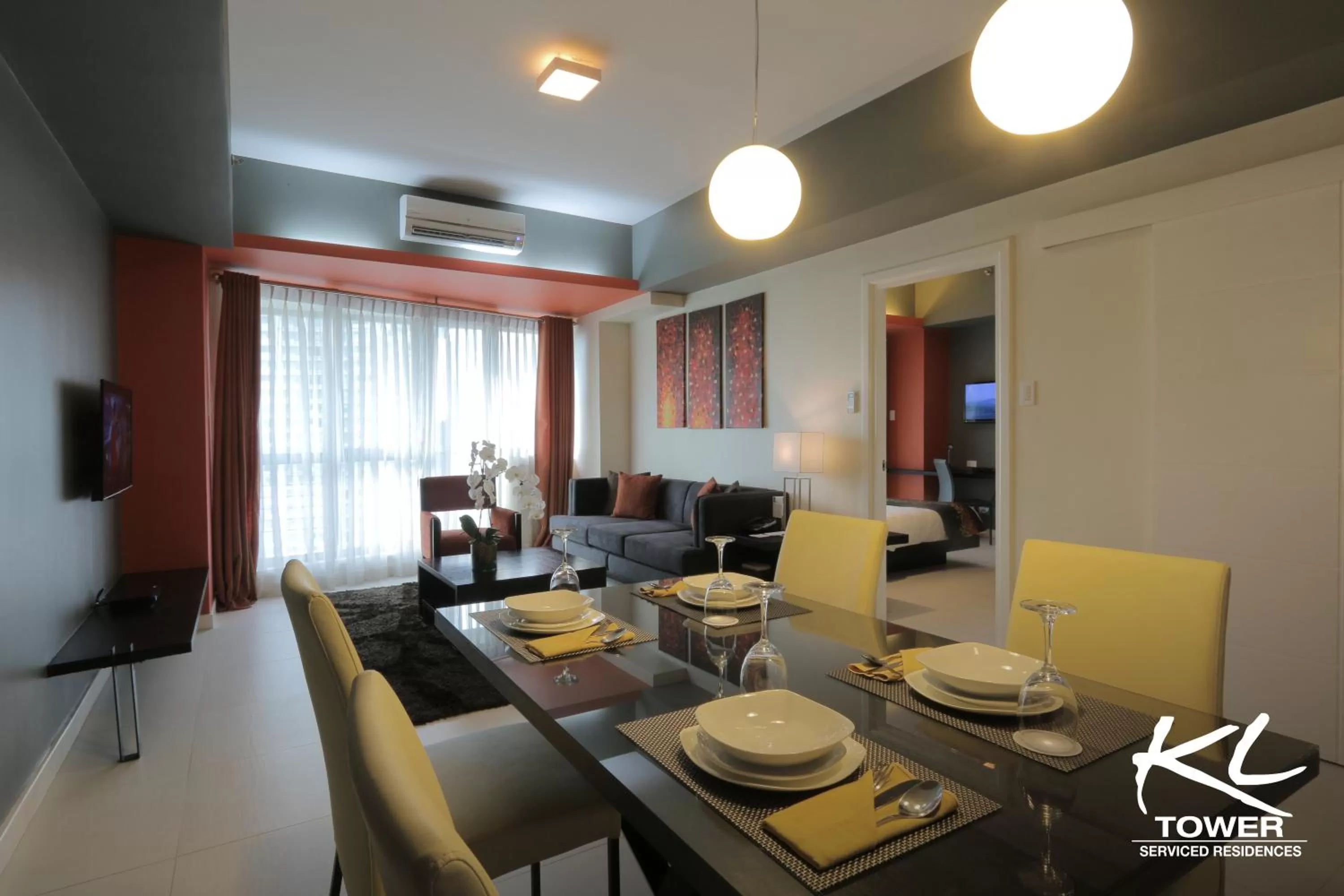 Living room in KL Serviced Residences Managed by HII