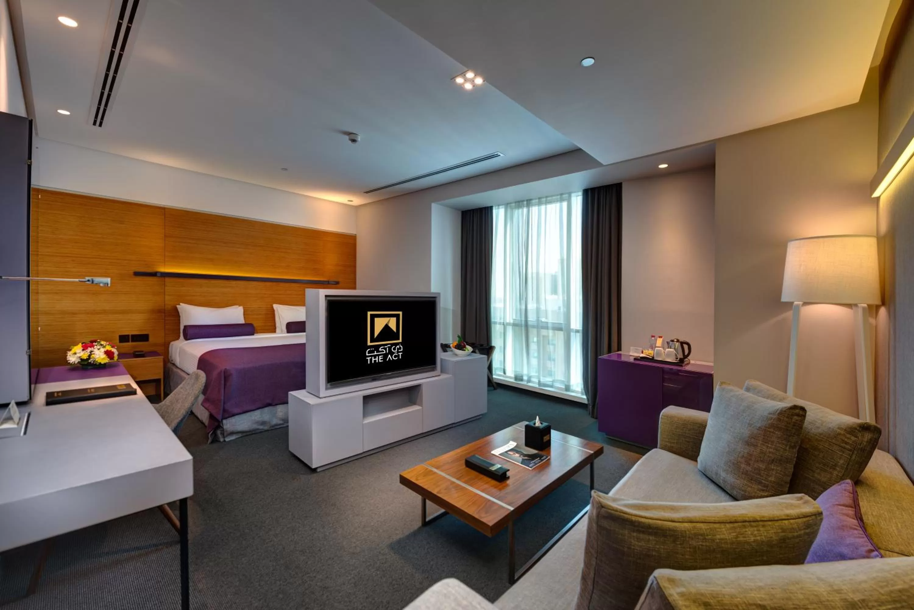 Bedroom, Bed in The Act Hotel Sharjah