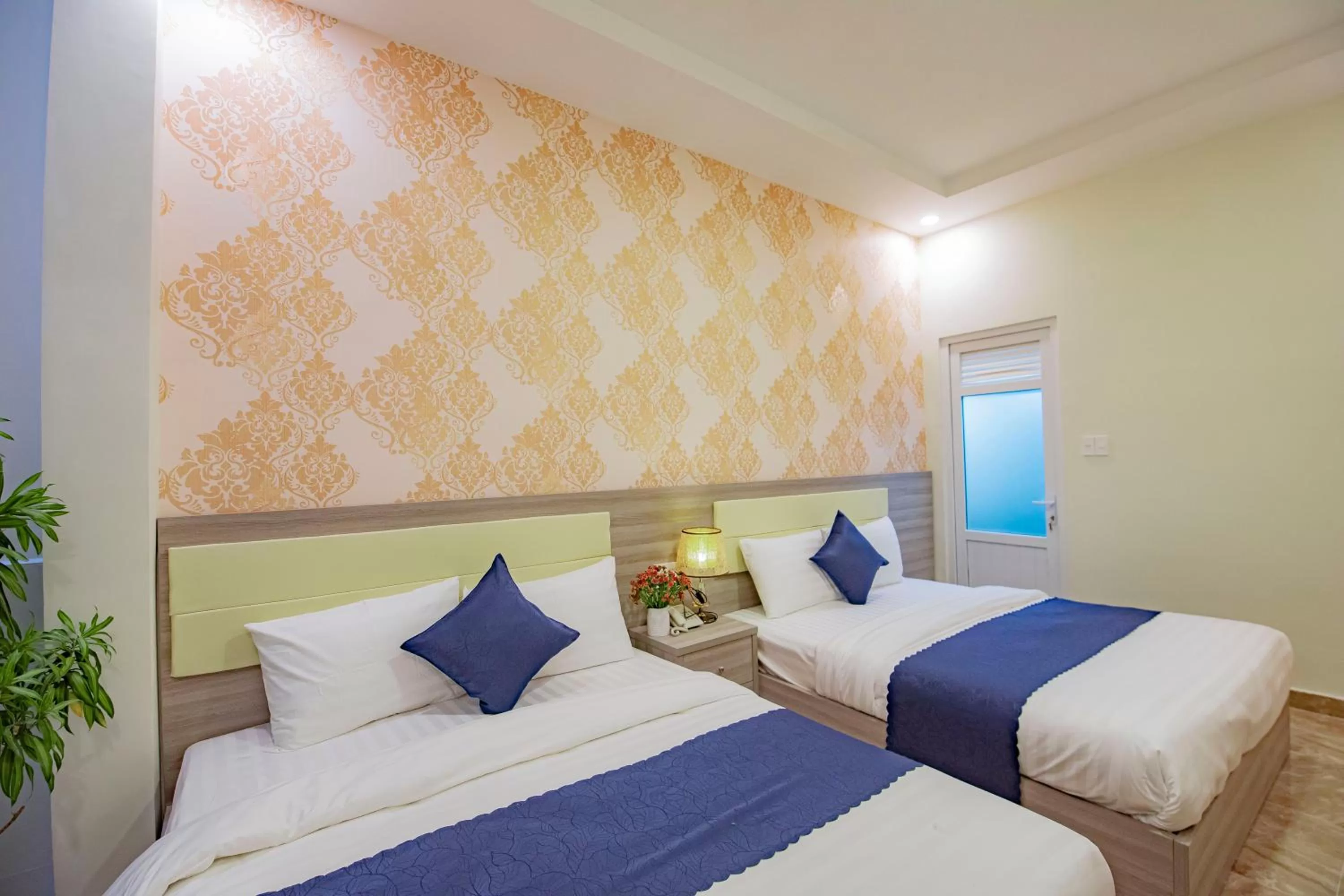 Bed in Khanh Uyen 1 Hotel