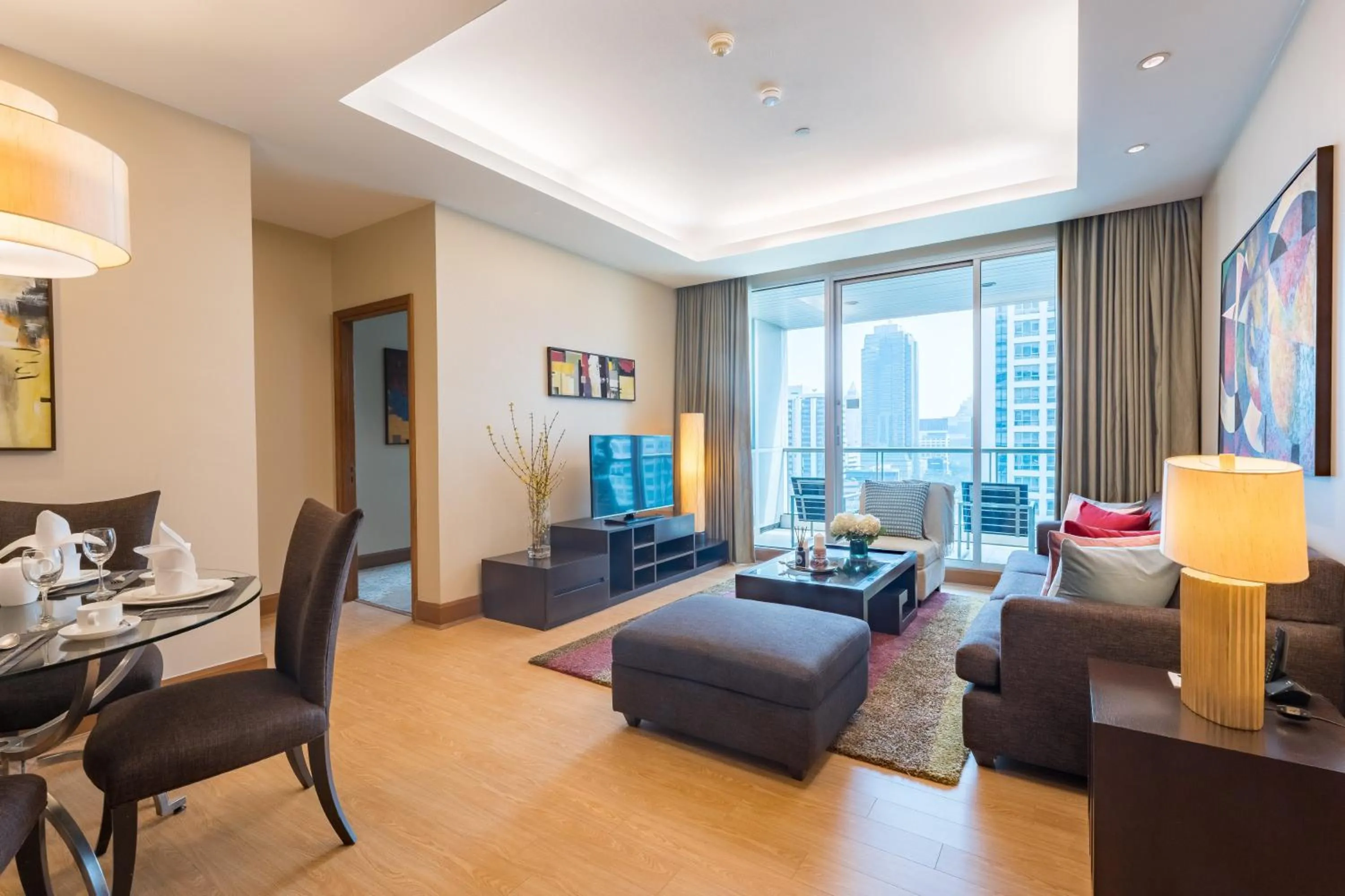Living room in Ascott Sathorn Bangkok