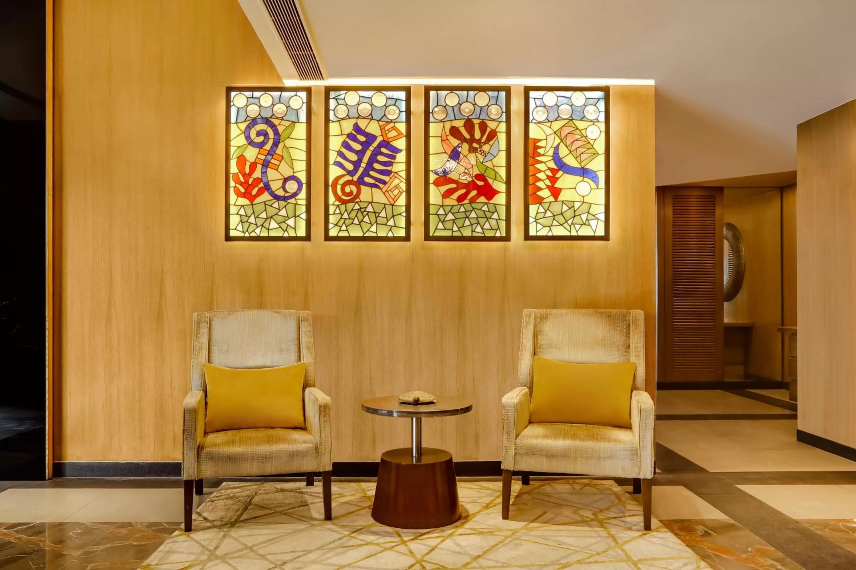 Seating area in Lemon Tree Hotel Viman Nagar Pune