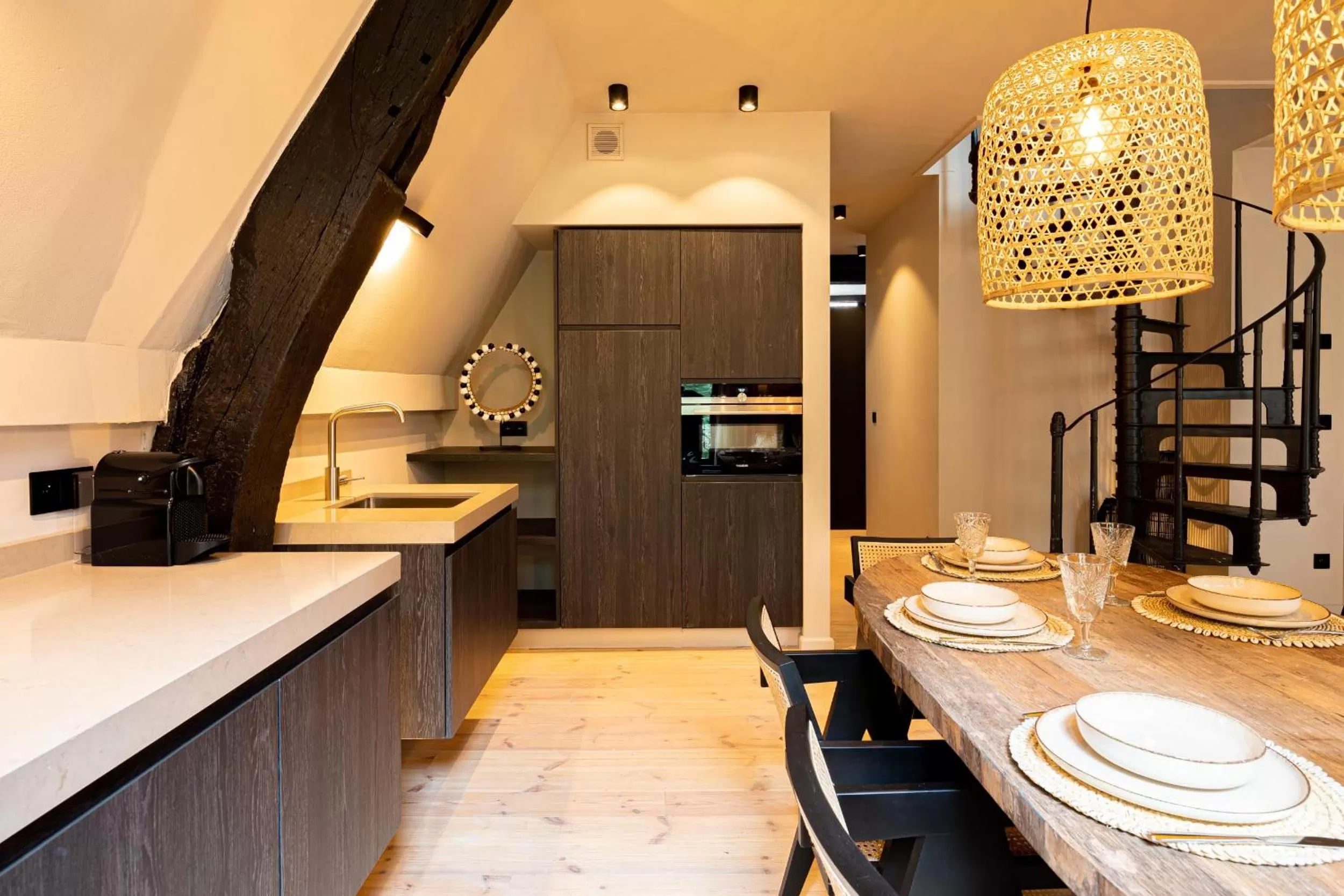 Dining area, Kitchen/Kitchenette in BTFL Living Antwerp