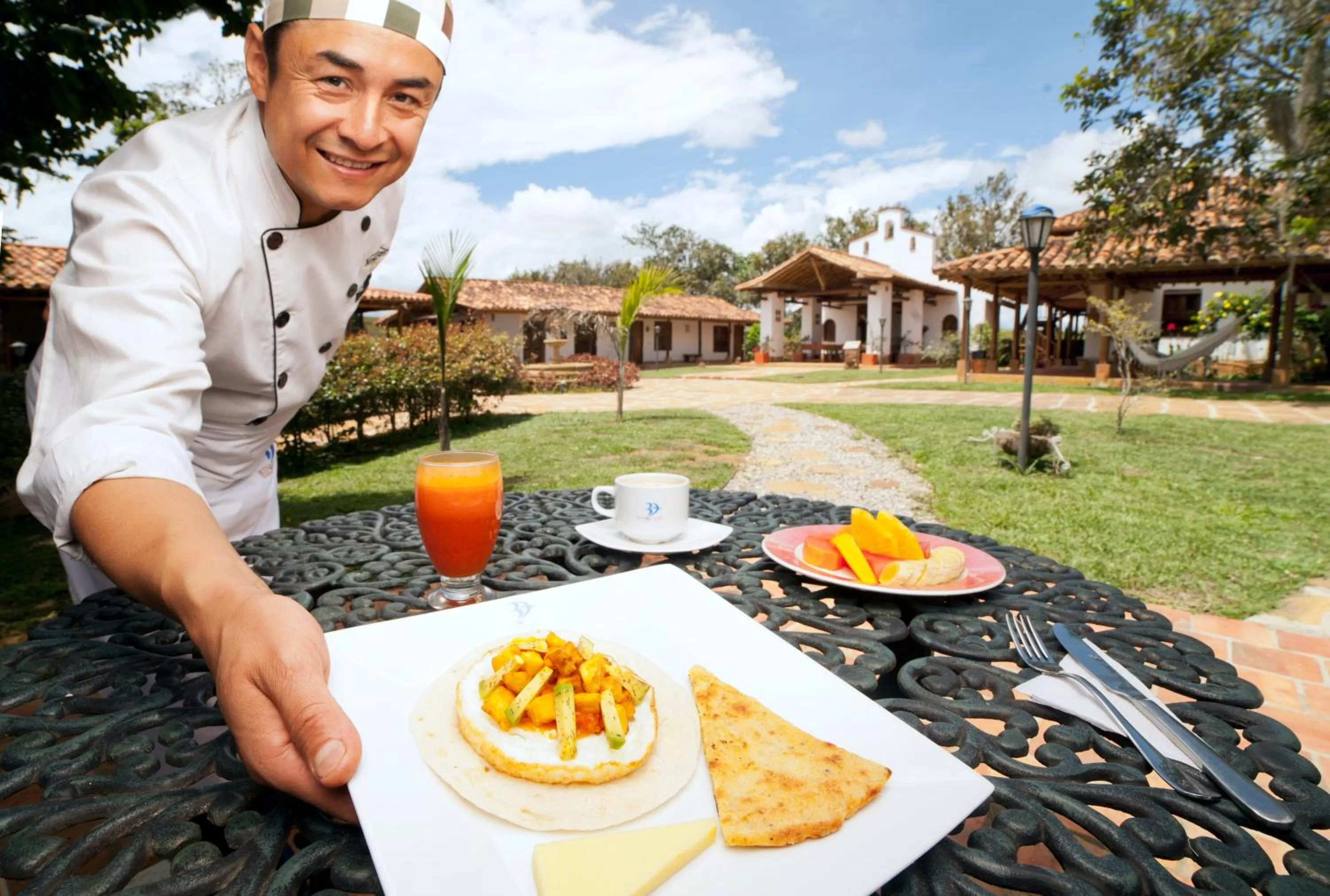 Food in Hotel Buenosaires Barichara