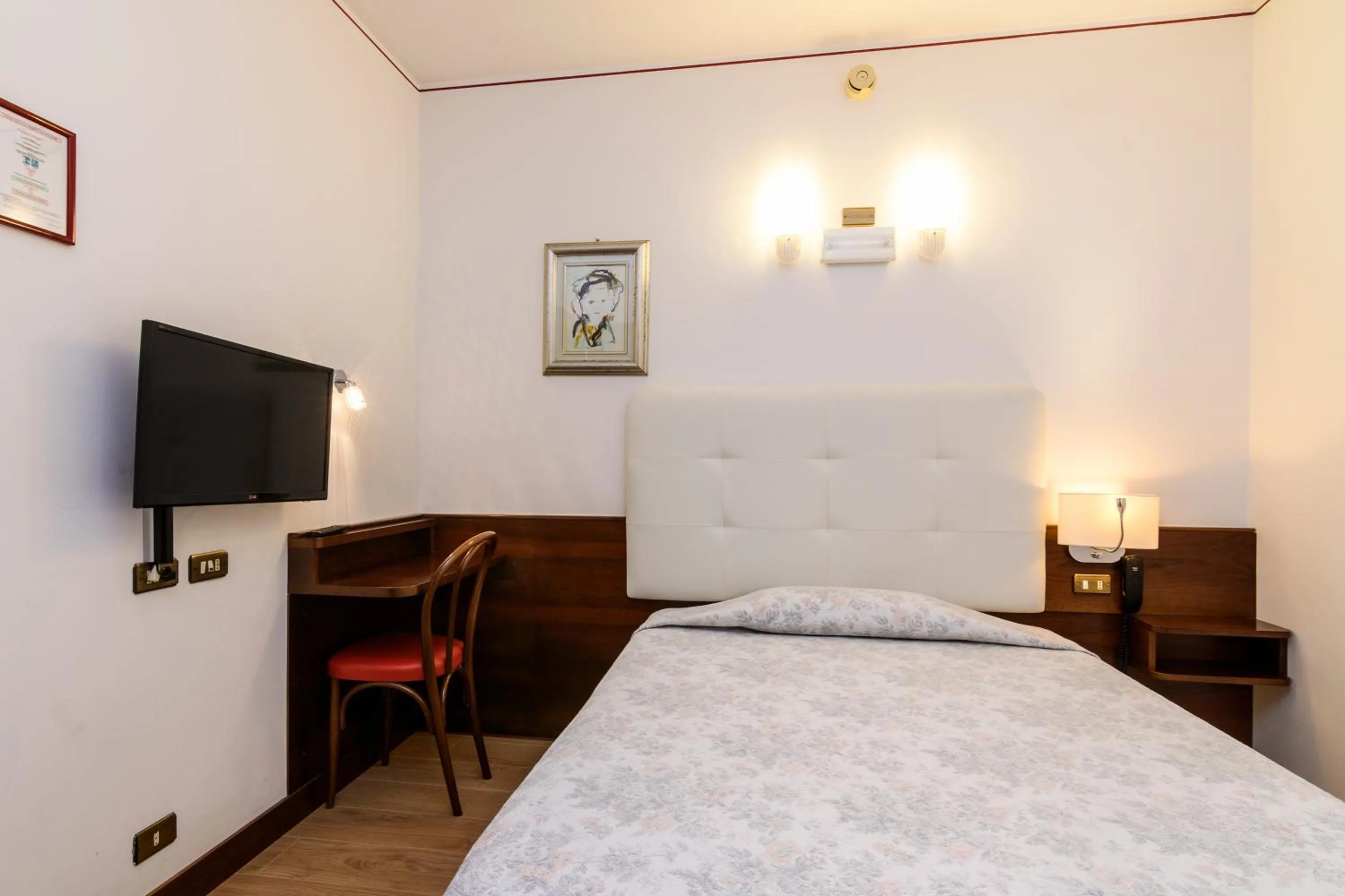 Bed in Hotel San Marco