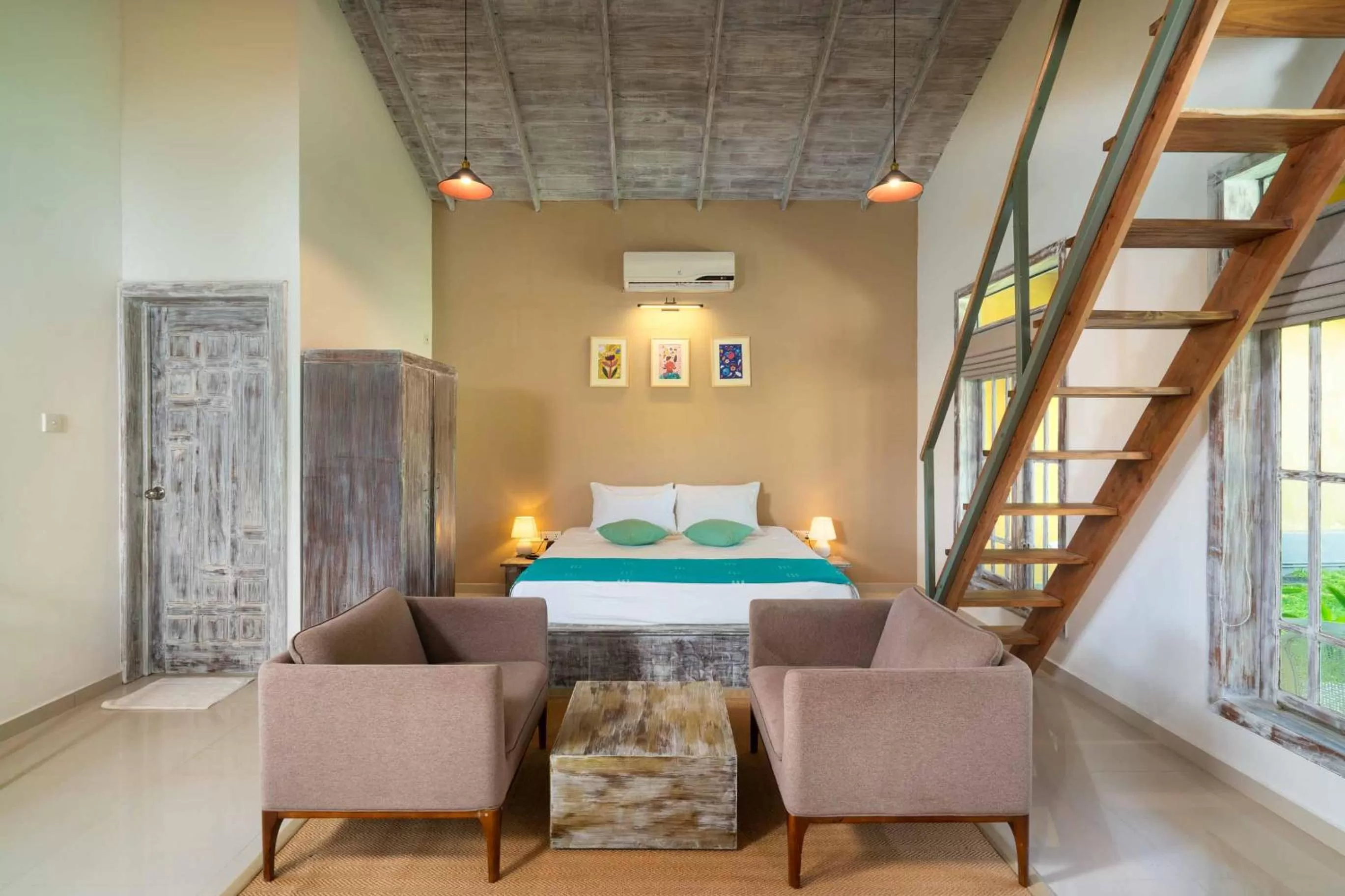 Bed in Palmera Eco Resorts Nilaveli