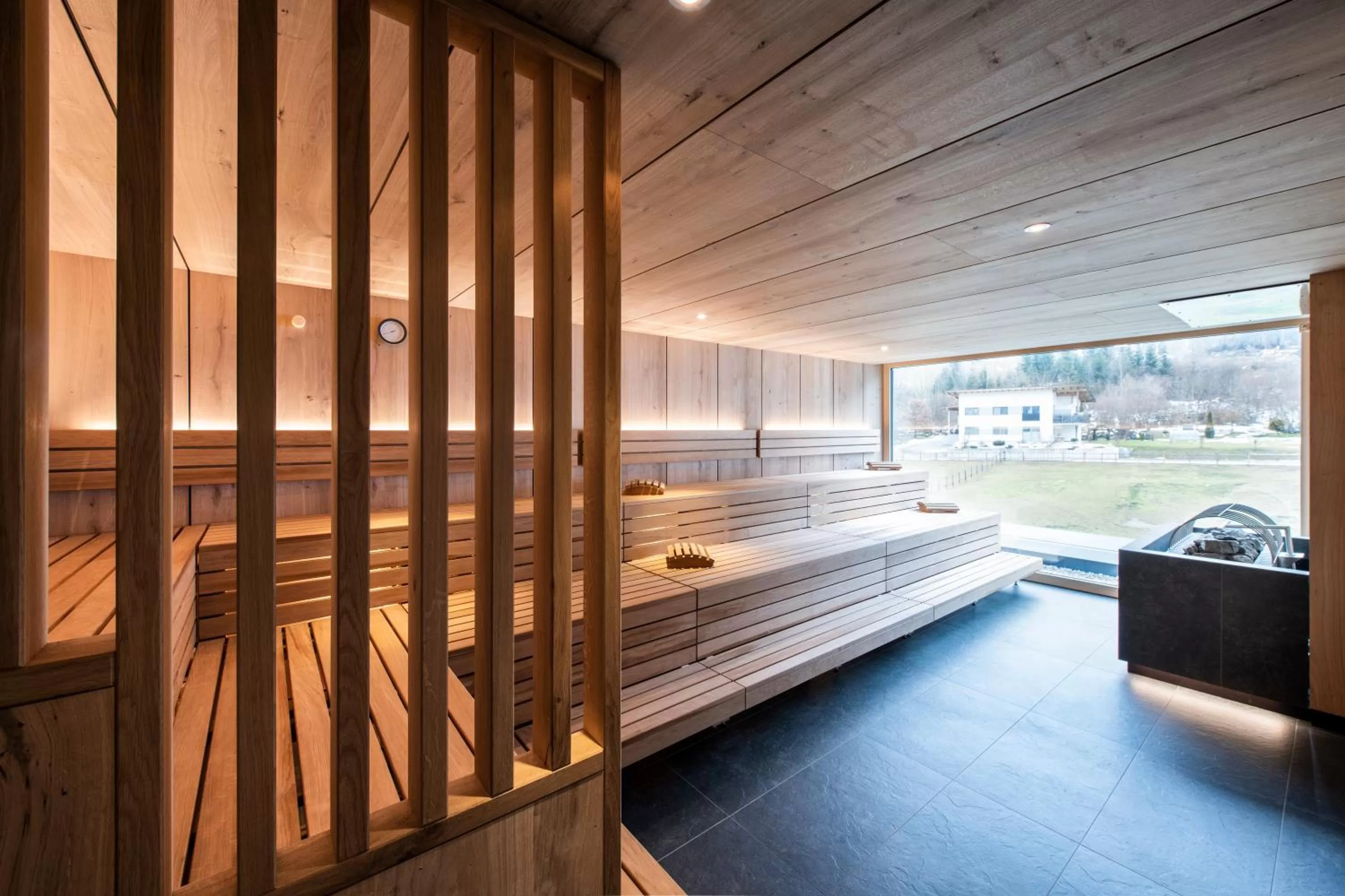 Sauna, Bed in Natur Resort RISSBACHER